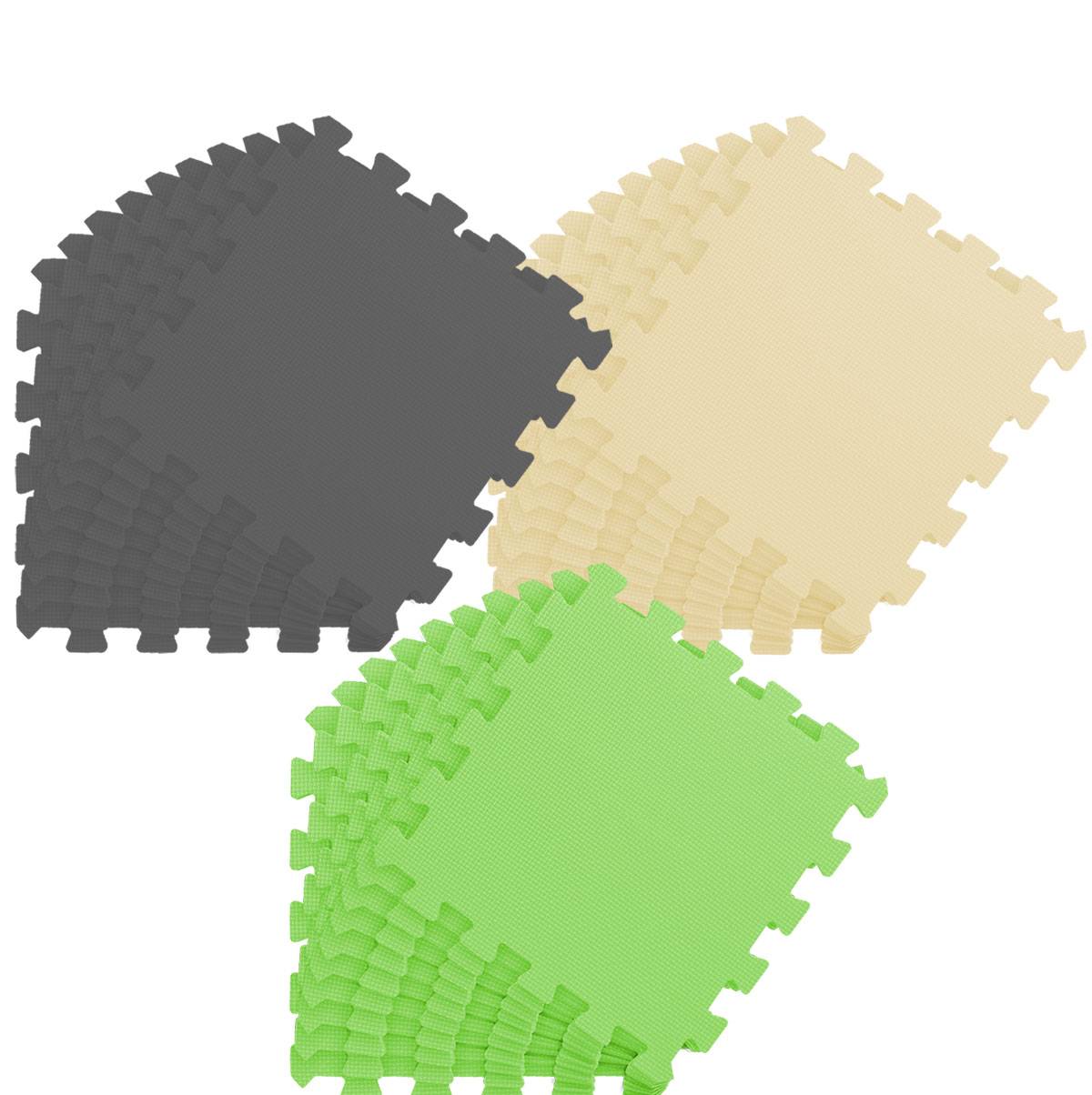 27 Teile Baby Kinder Puzzlematte ab Null - 30x30 Puzzle Spielmatte Krabbelmatte