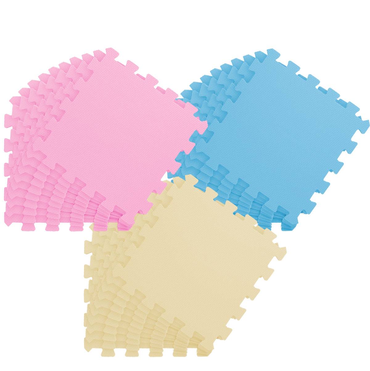 27 Teile Baby Kinder Puzzlematte ab Null - 30x30 Puzzle Spielmatte Krabbelmatte