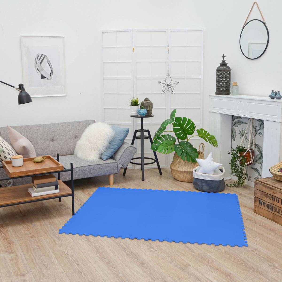 18 Teile Baby Kinder Puzzlematte ab Null - 30x30 Puzzle Spielmatte Krabbelmatte