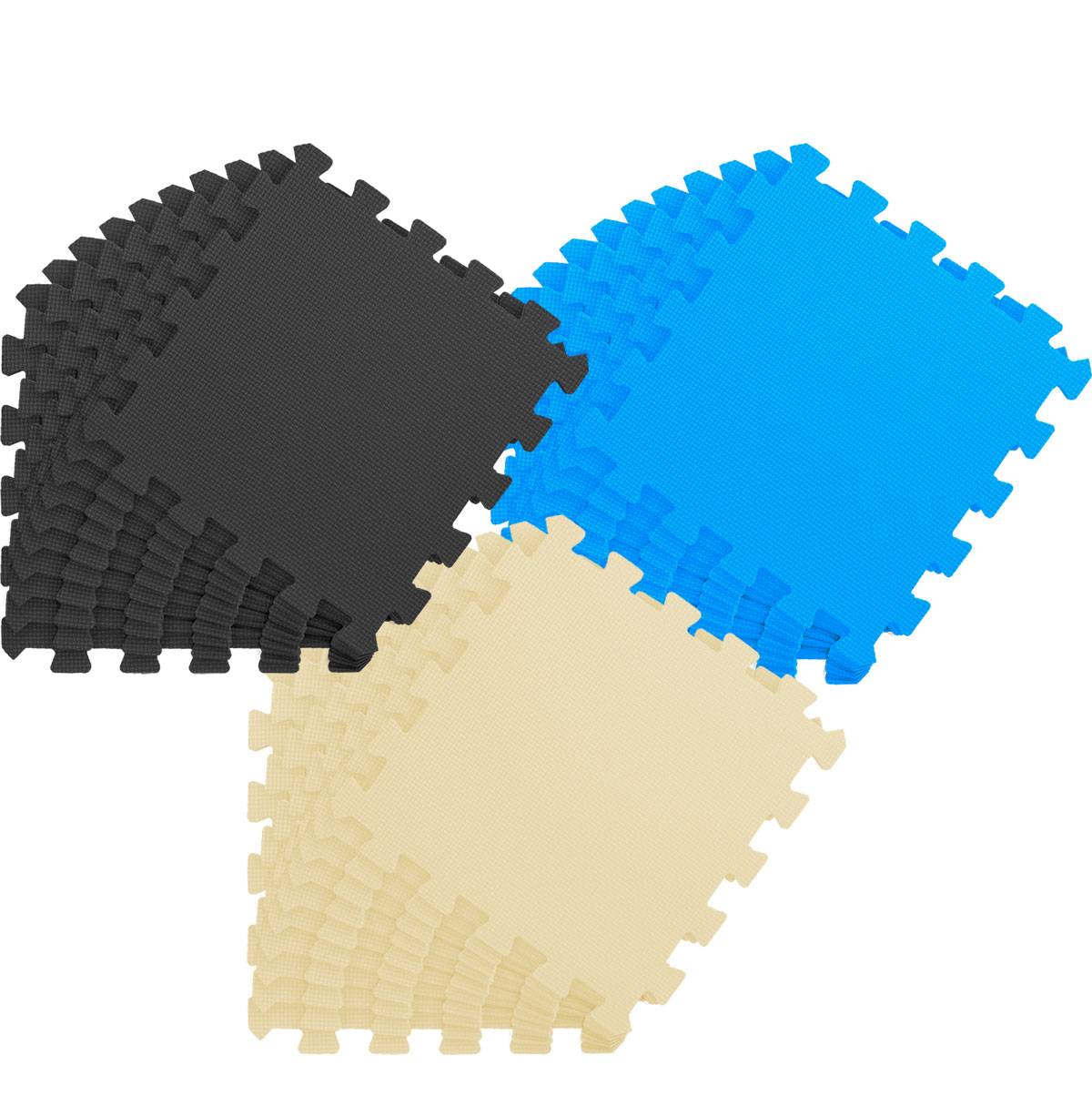 27 Teile Baby Kinder Puzzlematte ab Null - 30x30 Puzzle Spielmatte Krabbelmatte