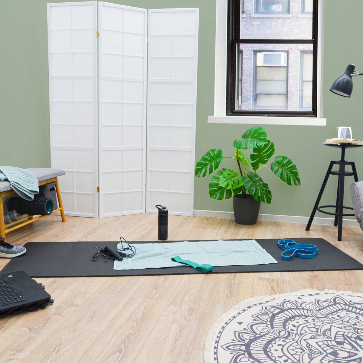 54x Fitness Bodenschutzmatte - 30x30 EVA Matte Sport Bodenmatte für Fitnessraum