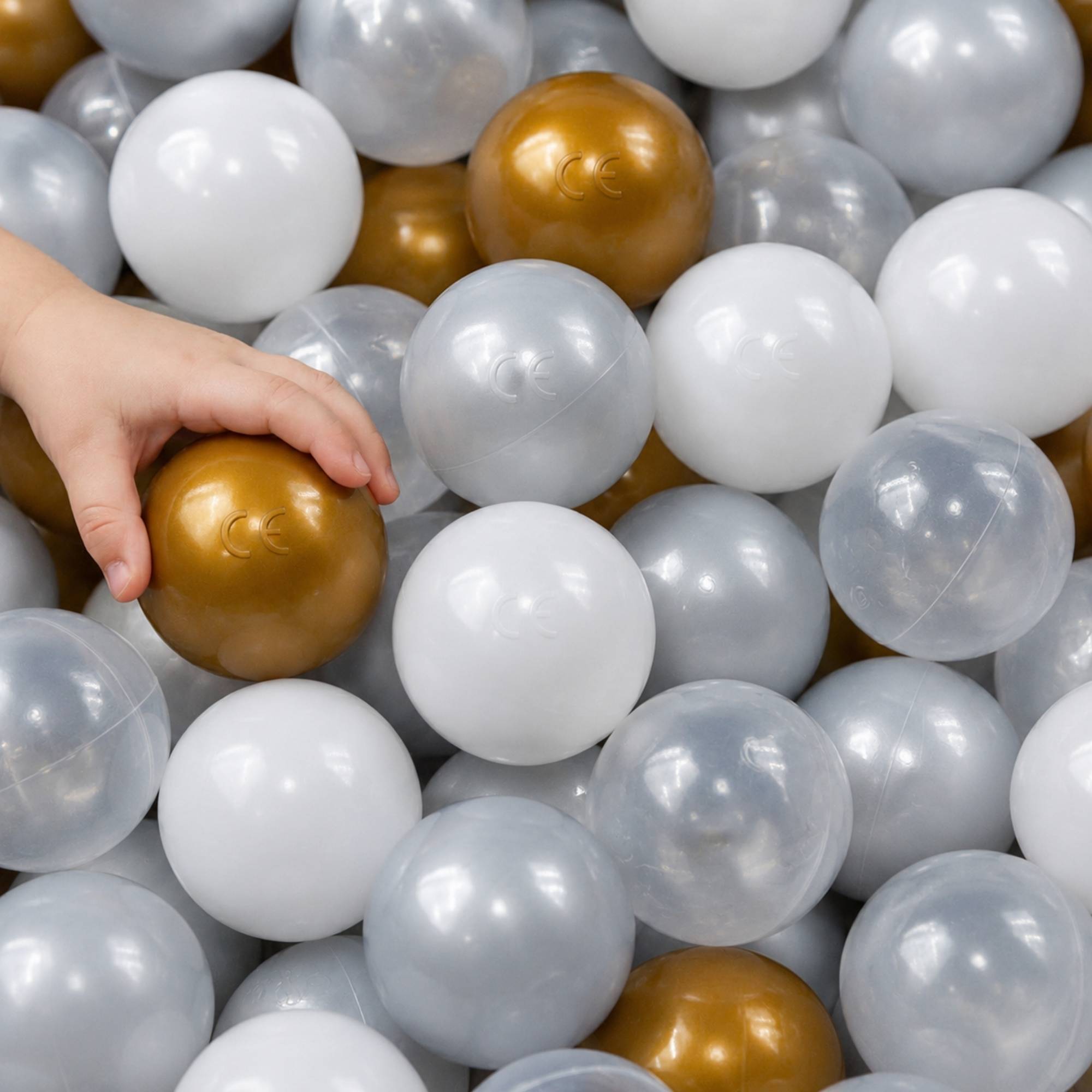 200 Bunte Bälle für Bällebad - 5,5cm Bällebad Bälle Kinder Spielbälle Bällepool