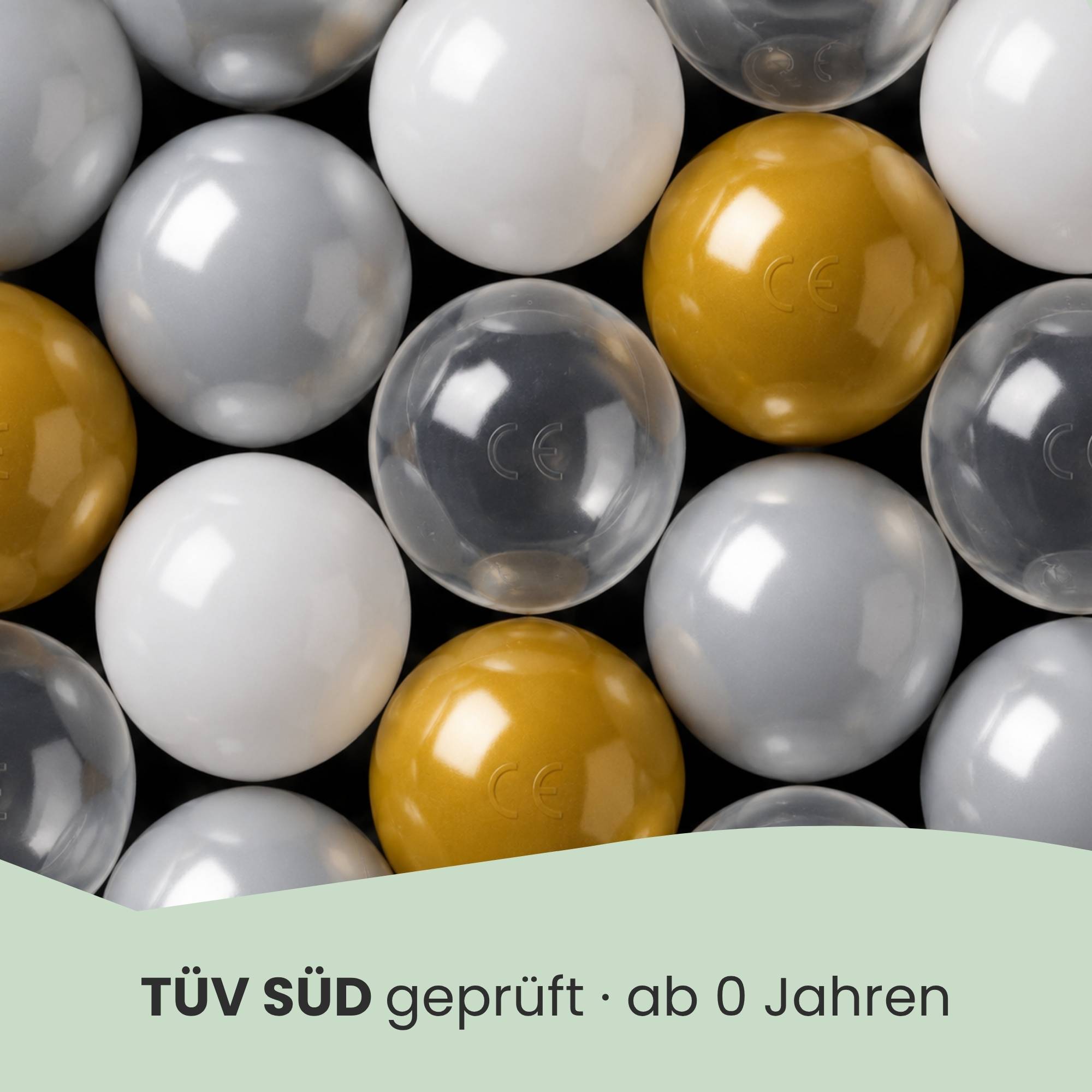 200 Bunte Bälle für Bällebad - 5,5cm Bällebad Bälle Kinder Spielbälle Bällepool