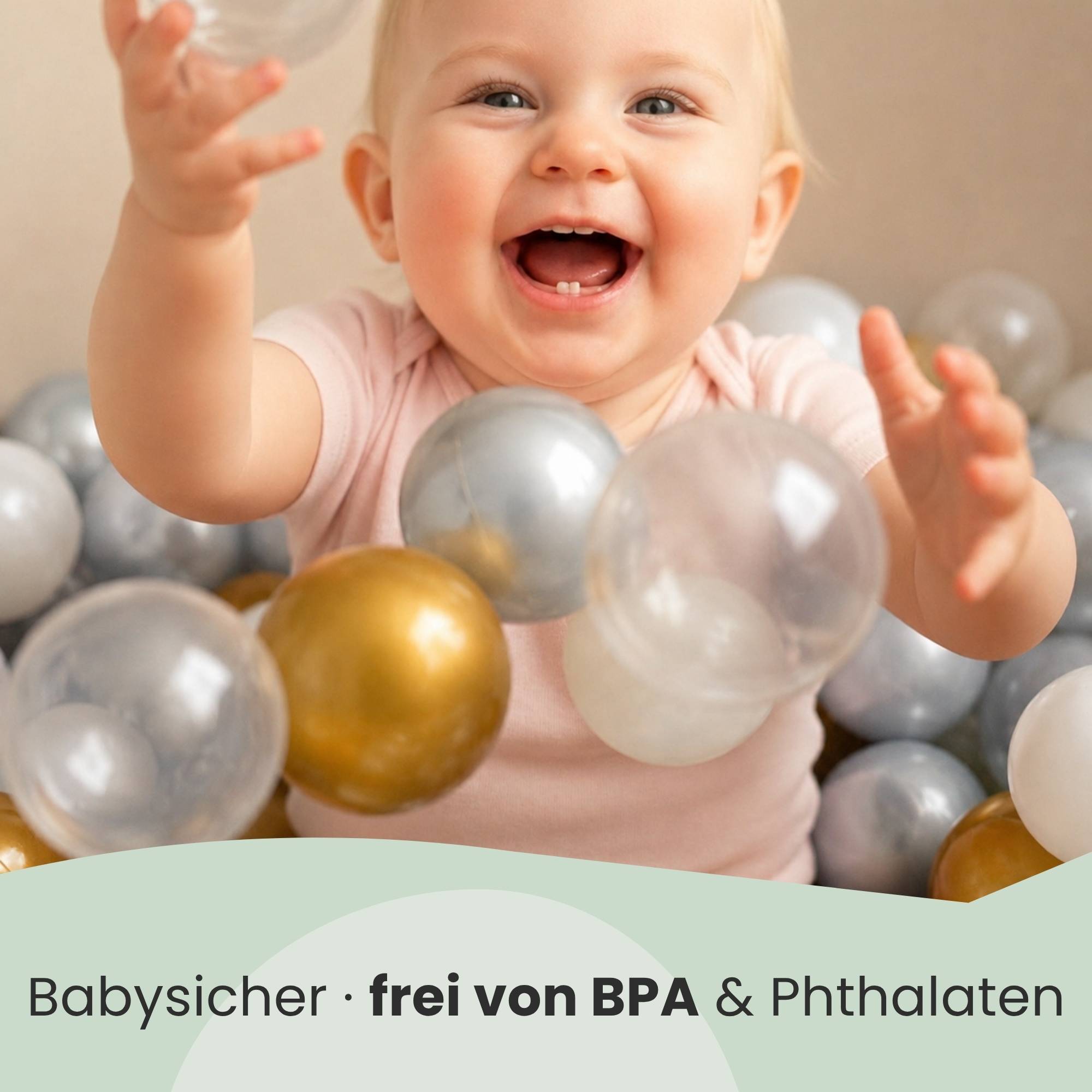 200 Bunte Bälle für Bällebad - 5,5cm Bällebad Bälle Kinder Spielbälle Bällepool