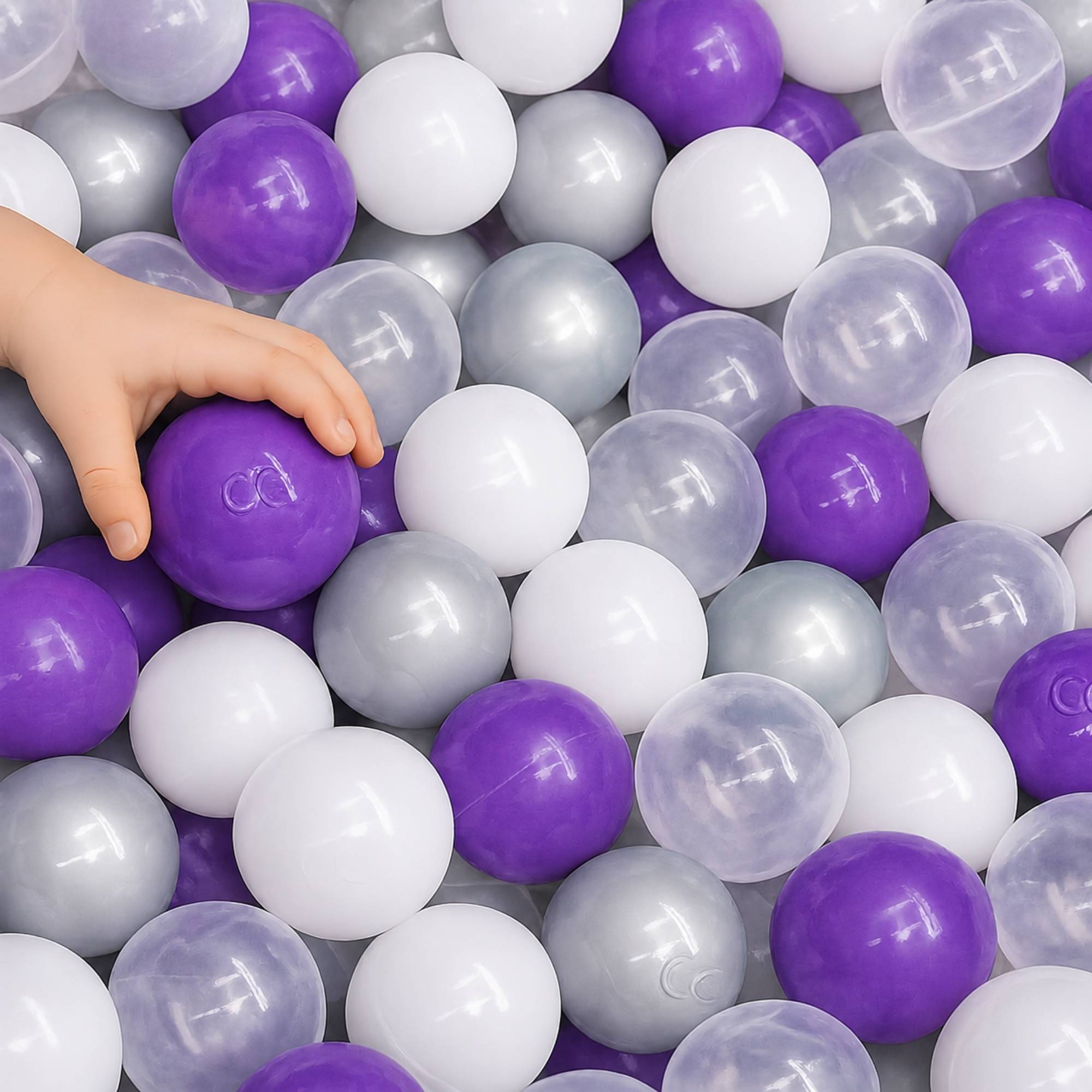 200 Bunte Bälle für Bällebad - 5,5cm Bällebad Bälle Kinder Spielbälle Bällepool