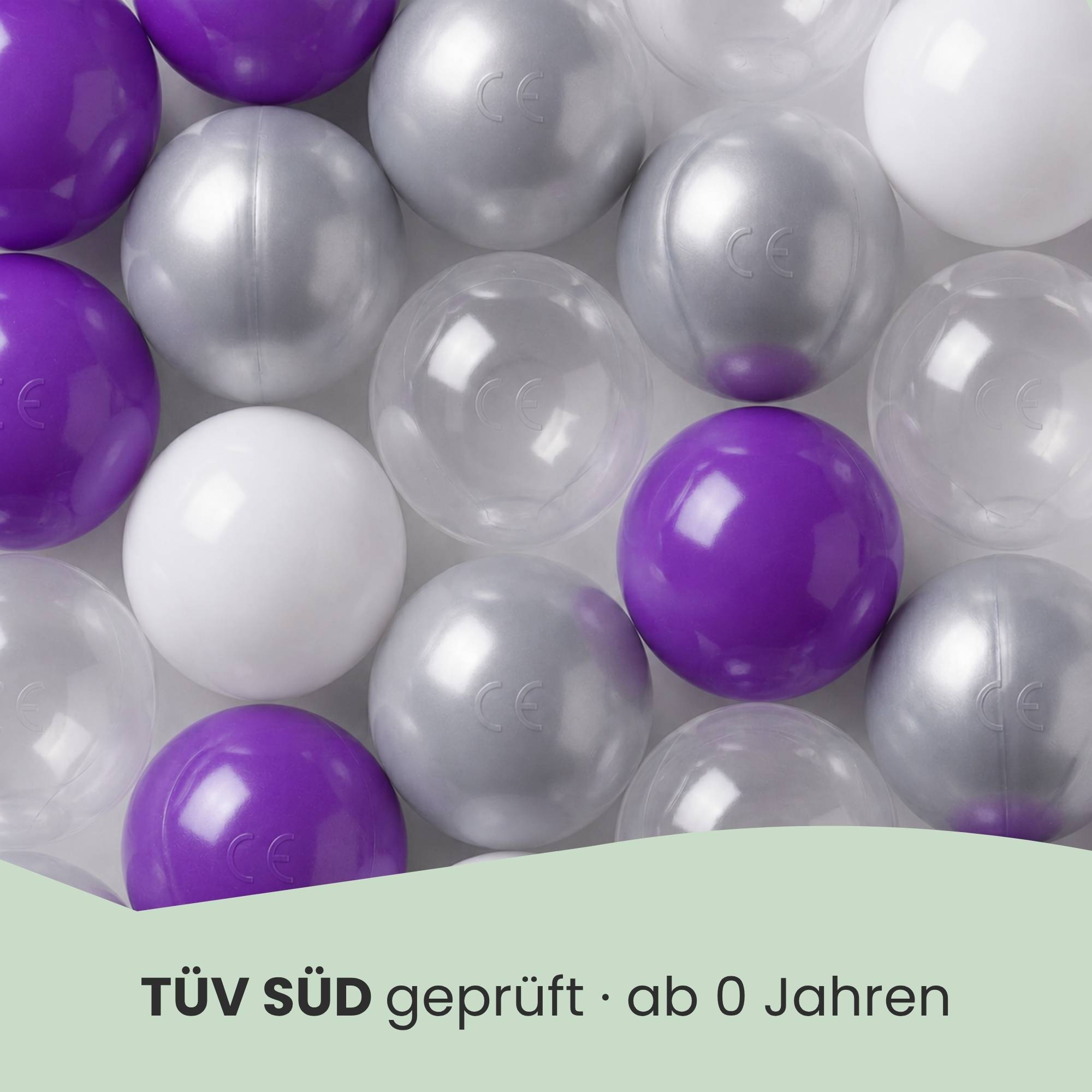200 Bunte Bälle für Bällebad - 5,5cm Bällebad Bälle Kinder Spielbälle Bällepool