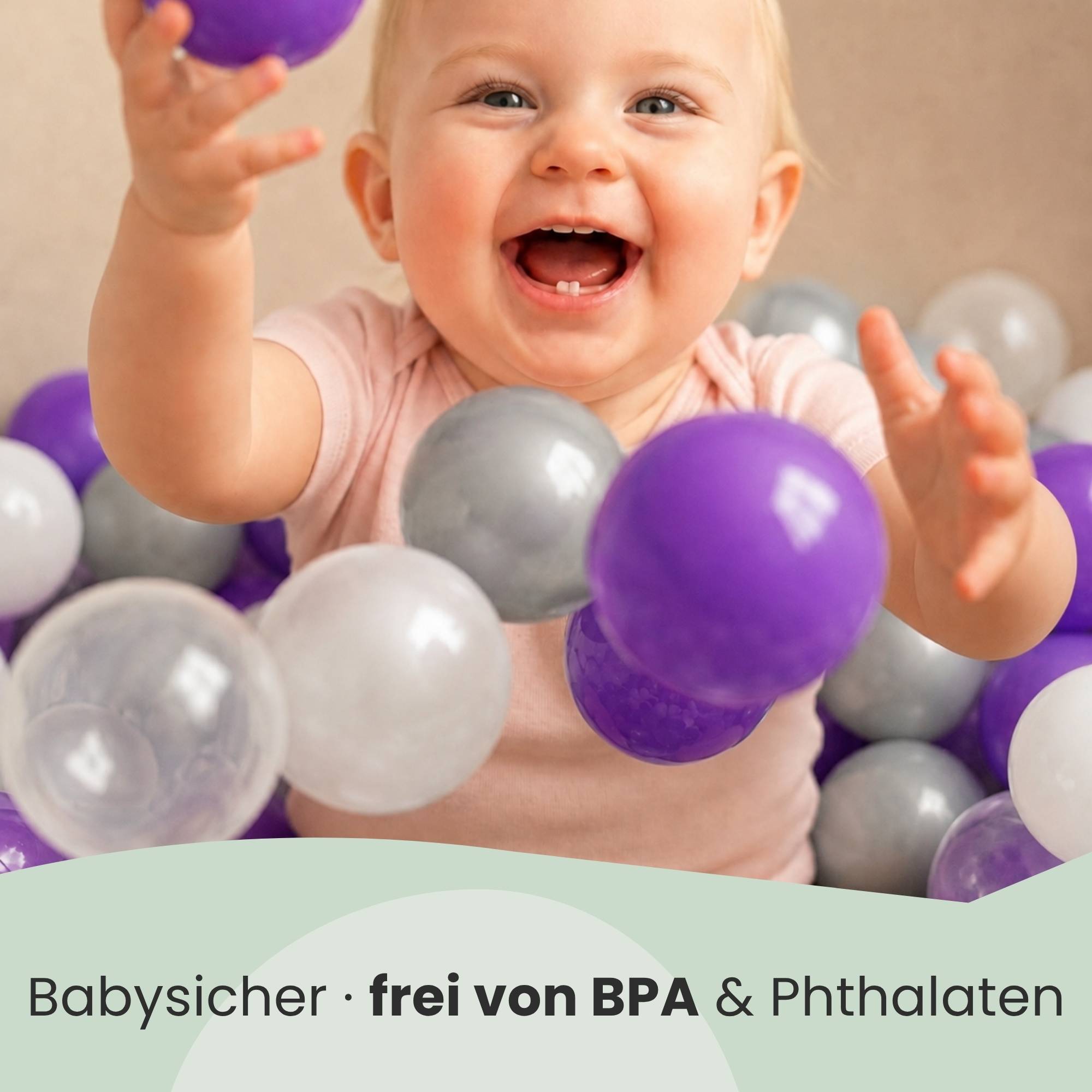 200 Bunte Bälle für Bällebad - 5,5cm Bällebad Bälle Kinder Spielbälle Bällepool