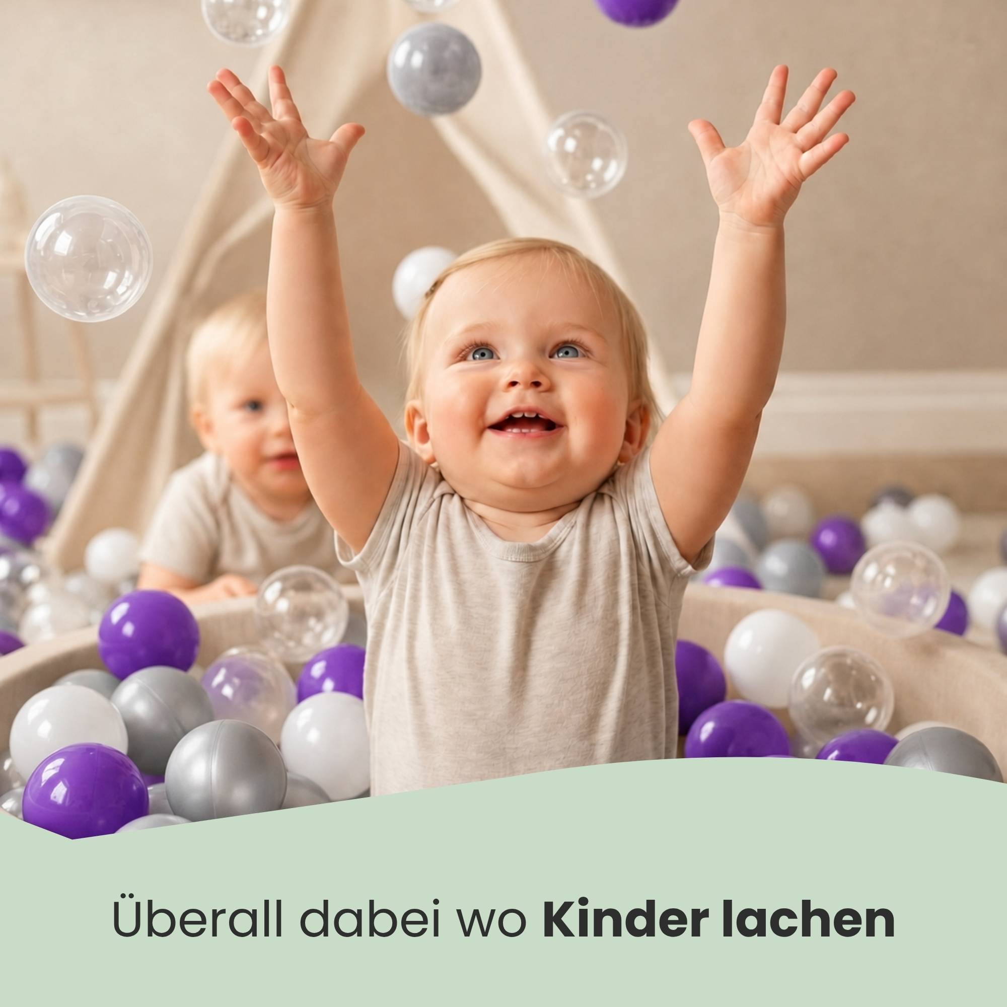 200 Bunte Bälle für Bällebad - 5,5cm Bällebad Bälle Kinder Spielbälle Bällepool