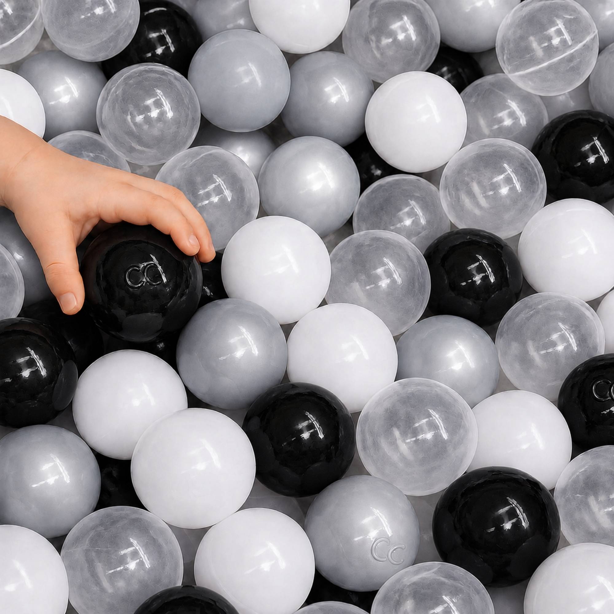 200 Bunte Bälle für Bällebad - 5,5cm Bällebad Bälle Kinder Spielbälle Bällepool