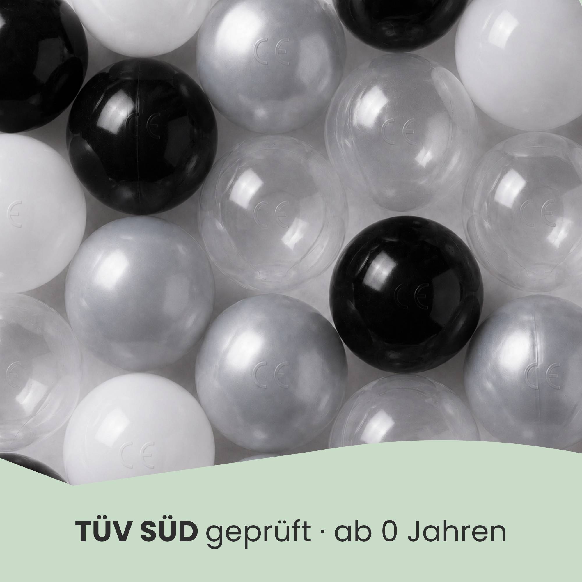 200 Bunte Bälle für Bällebad - 5,5cm Bällebad Bälle Kinder Spielbälle Bällepool