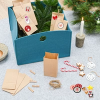DIY Adventskalender zum Befüllen - 24 Papiertüten in 3 Größen Sticker Bastelset DIY Adventskalender zum Befüllen - 24 Papiertüten in 3 Größen Sticker Bastelset