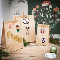 DIY Adventskalender zum Befüllen - 24 Papiertüten in 3 Größen Sticker Bastelset DIY Adventskalender zum Befüllen - 24 Papiertüten in 3 Größen Sticker Bastelset