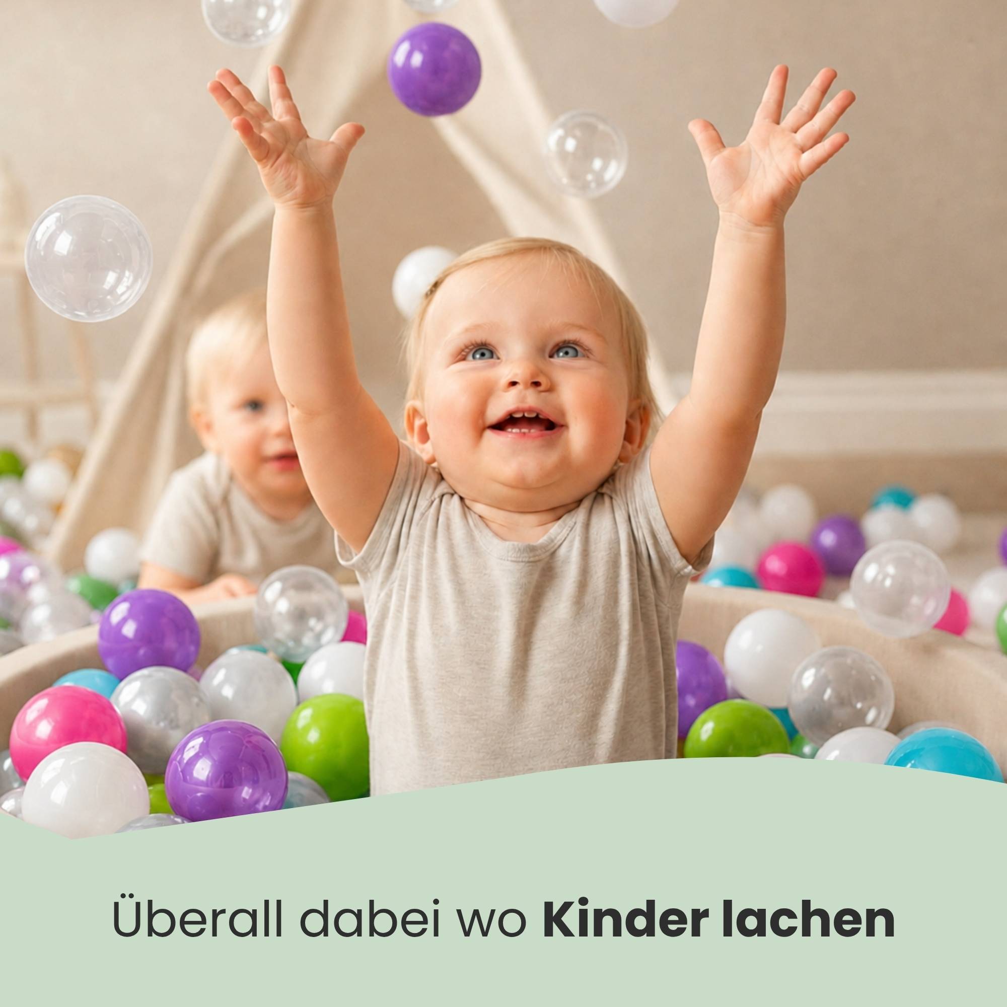 350 Bunte Bälle für Bällebad - 5,5cm Bällebad Bälle Kinder Spielbälle Bällepool