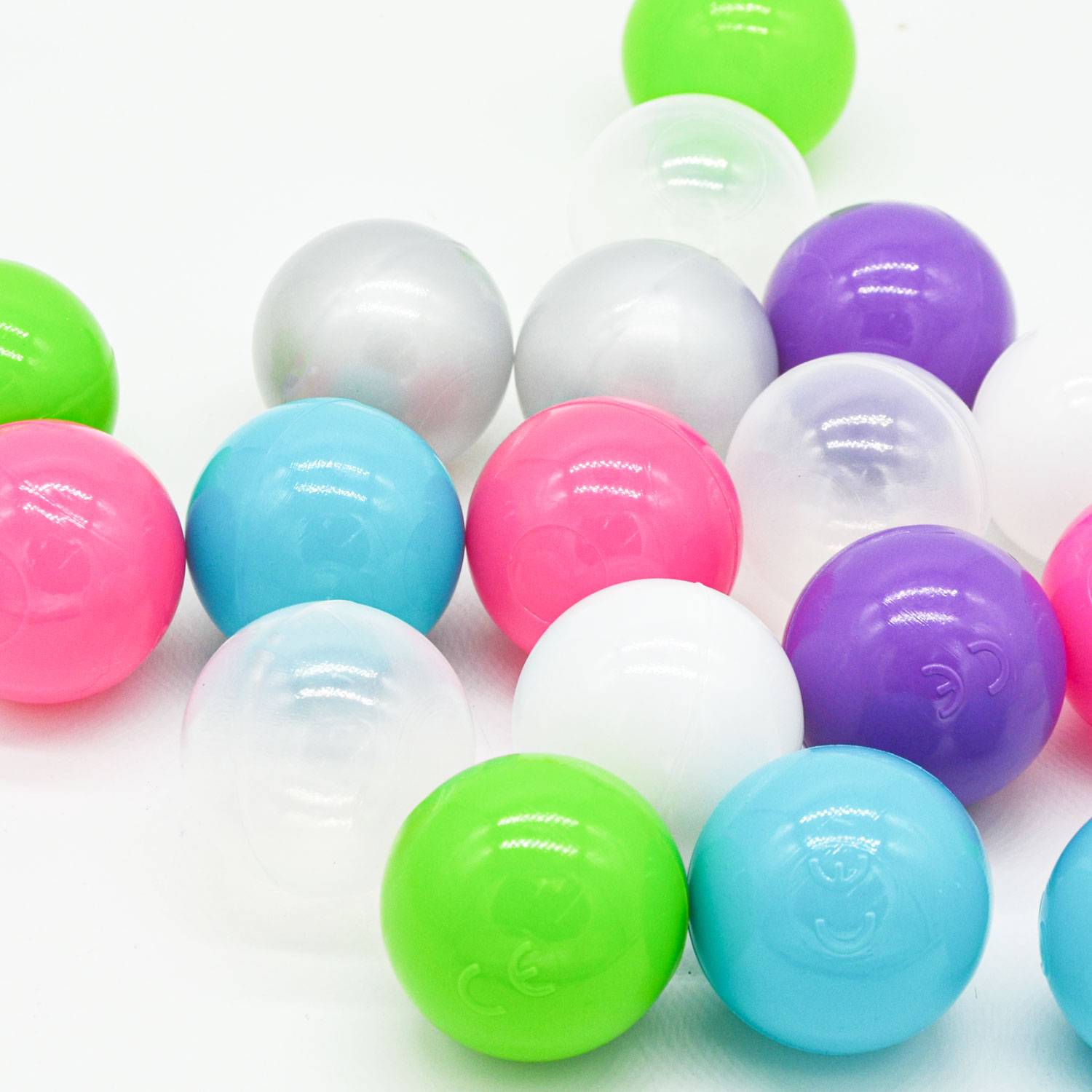350 Bunte Bälle für Bällebad - 5,5cm Bällebad Bälle Kinder Spielbälle Bällepool