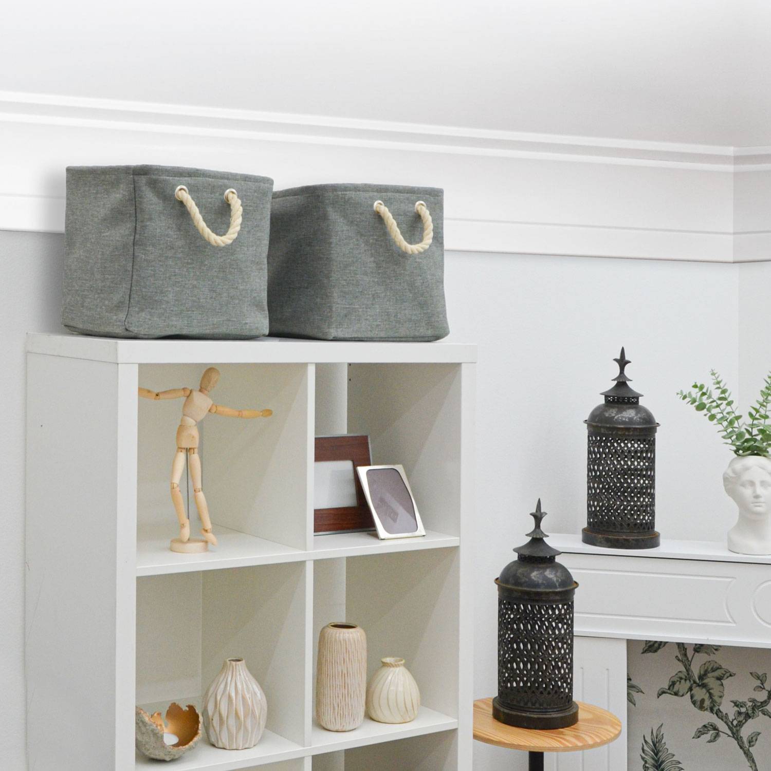 2er Set Aufbewahrungsbox 30x30x30 - Kompatibel mit Kallax Regal Organizer Boxen