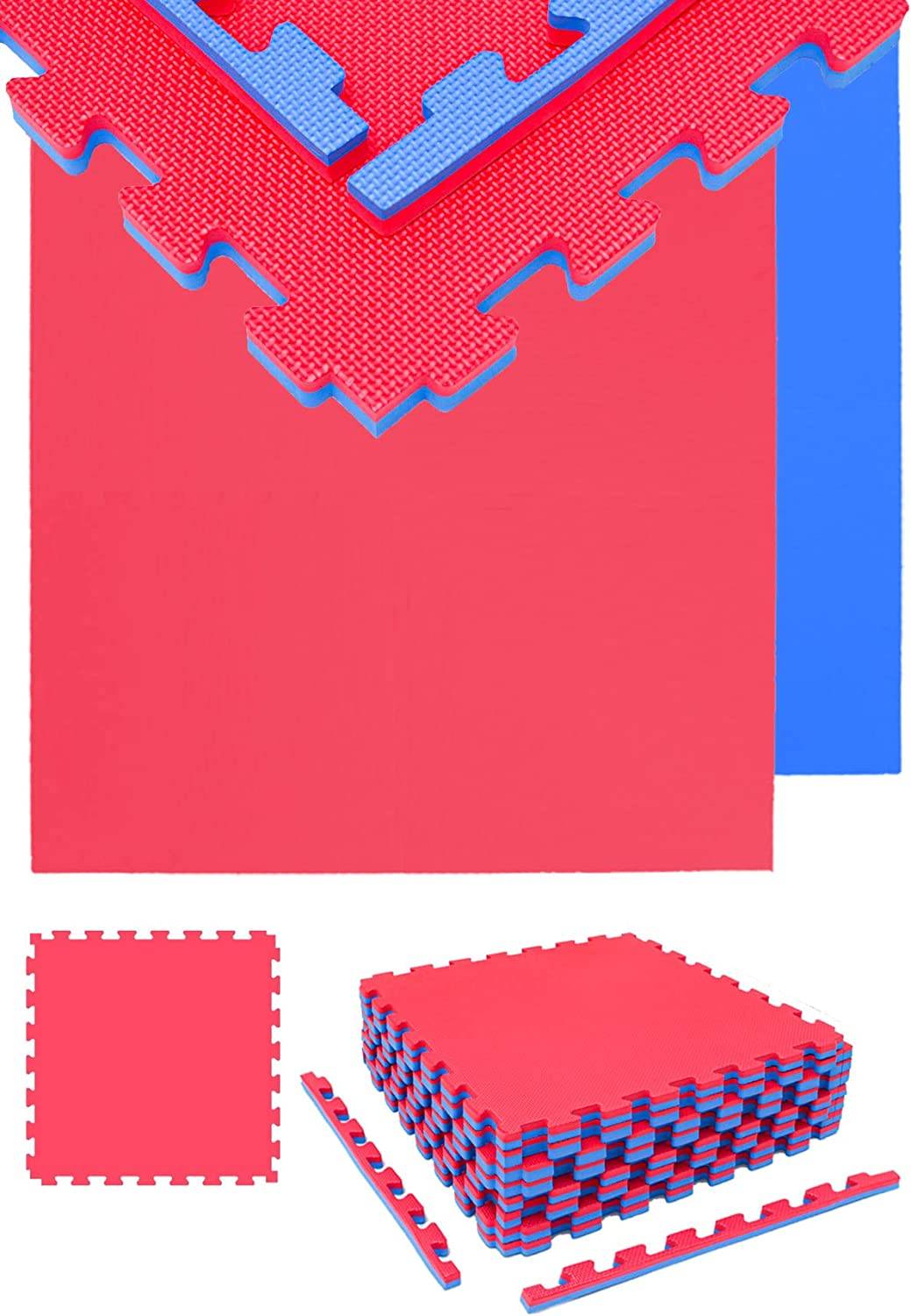 3.2qm Kampfsportmatte 2cm - 8 Judo Matten für Zuhause 63x63 Home Gym Dojo Matte