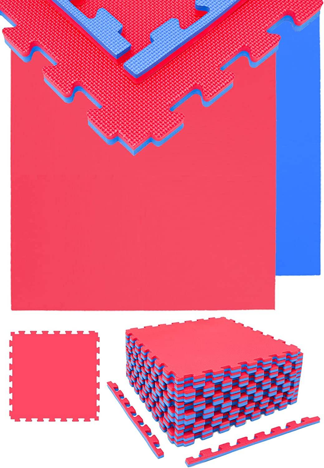 4.8qm Kampfsportmatte 2cm - 12 Judo Matten für Zuhause 63x63 Home Gym Dojo Matte