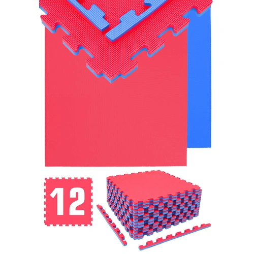 4.8qm Profi Fitnessmatte 2cm - 12er Set 63x63 Bodenschutzmatte für Fitnessgeräte 4.8qm Profi Fitnessmatte 2cm - 12er Set 63x63 Bodenschutzmatte für Fitnessgeräte