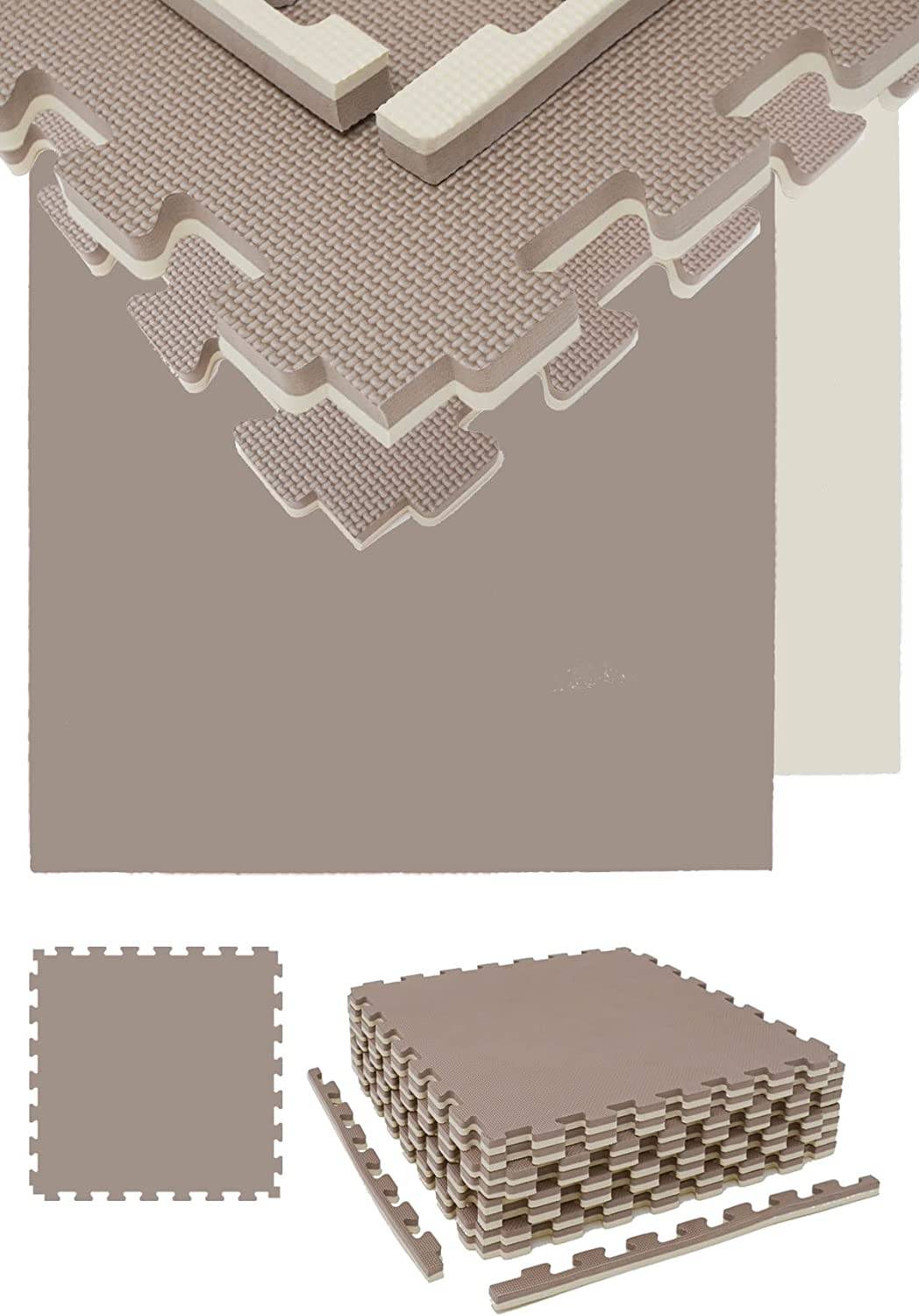 8er Set Kampfsportmatte 63x63cm - 2cm EVA Puzzlematte für Judo Karate MMA Sport