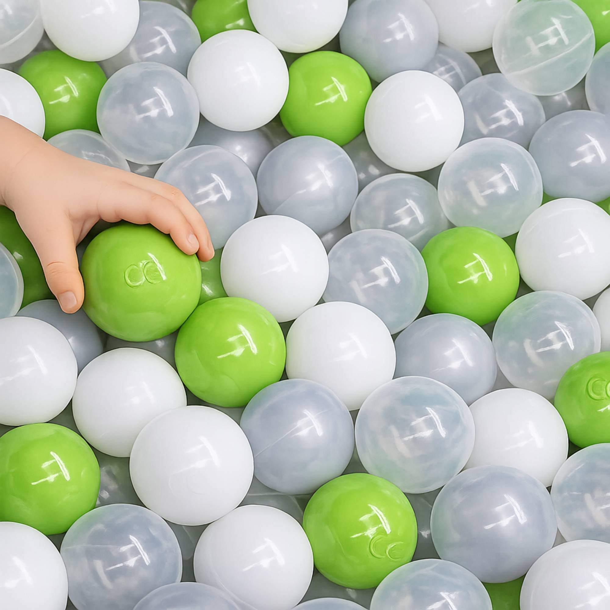 200 Bunte Bälle für Bällebad - 5,5cm Bällebad Bälle Kinder Spielbälle Bällepool