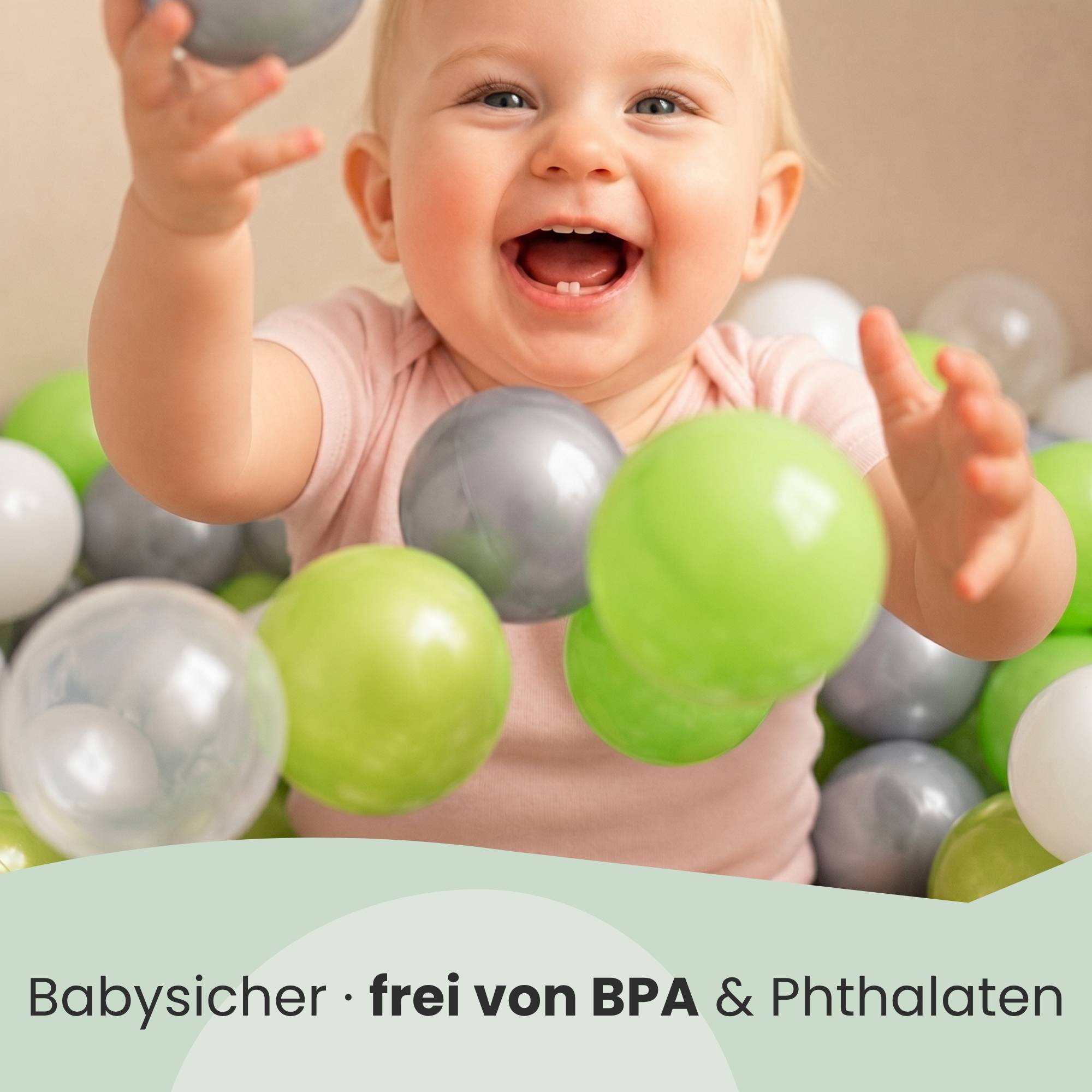 200 Bunte Bälle für Bällebad - 5,5cm Bällebad Bälle Kinder Spielbälle Bällepool