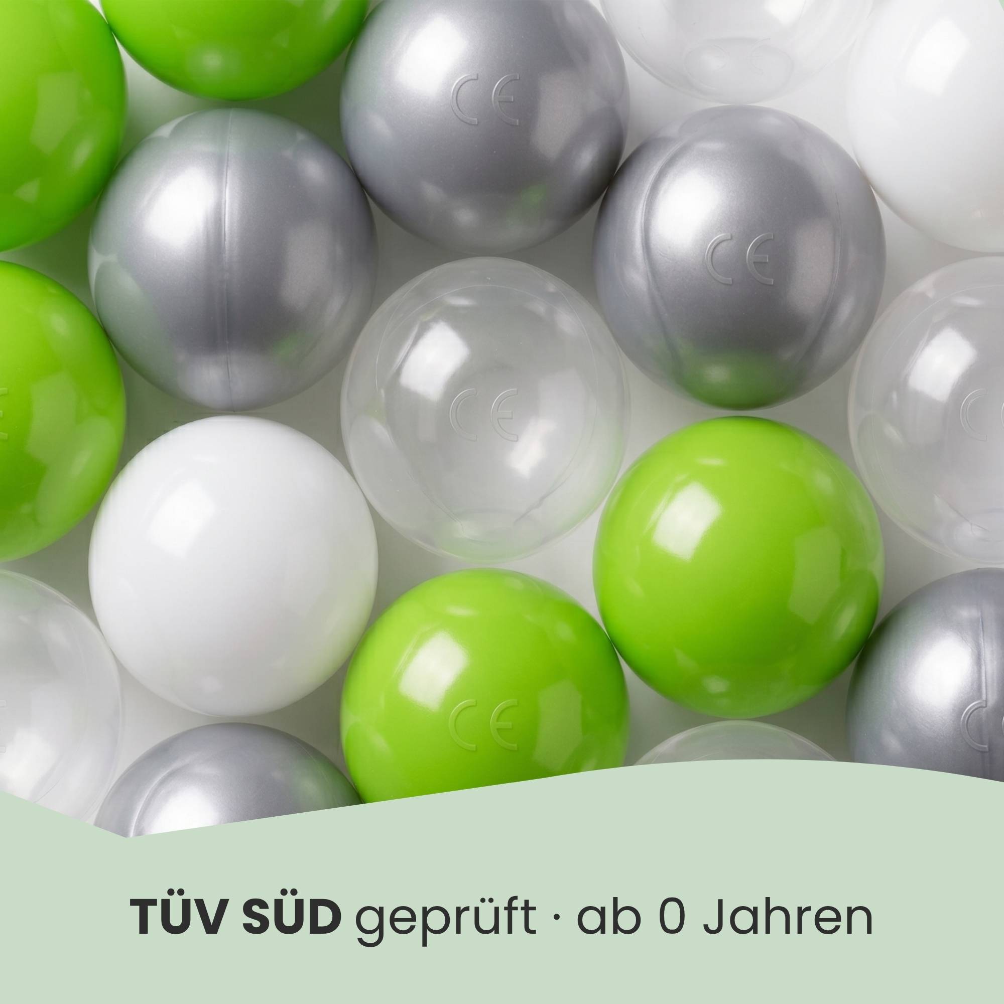 200 Bunte Bälle für Bällebad - 5,5cm Bällebad Bälle Kinder Spielbälle Bällepool