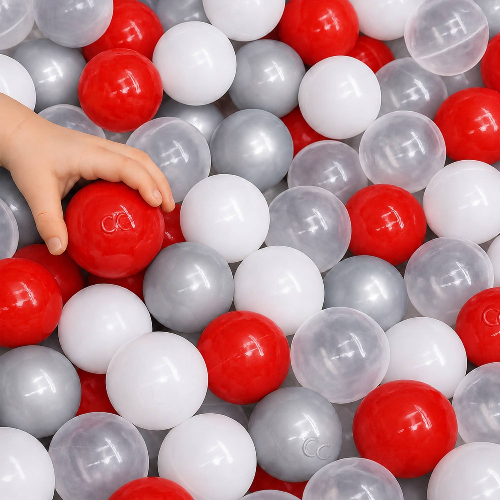 200 Bunte Bälle für Bällebad - 5,5cm Bällebad Bälle Kinder Spielbälle Bällepool