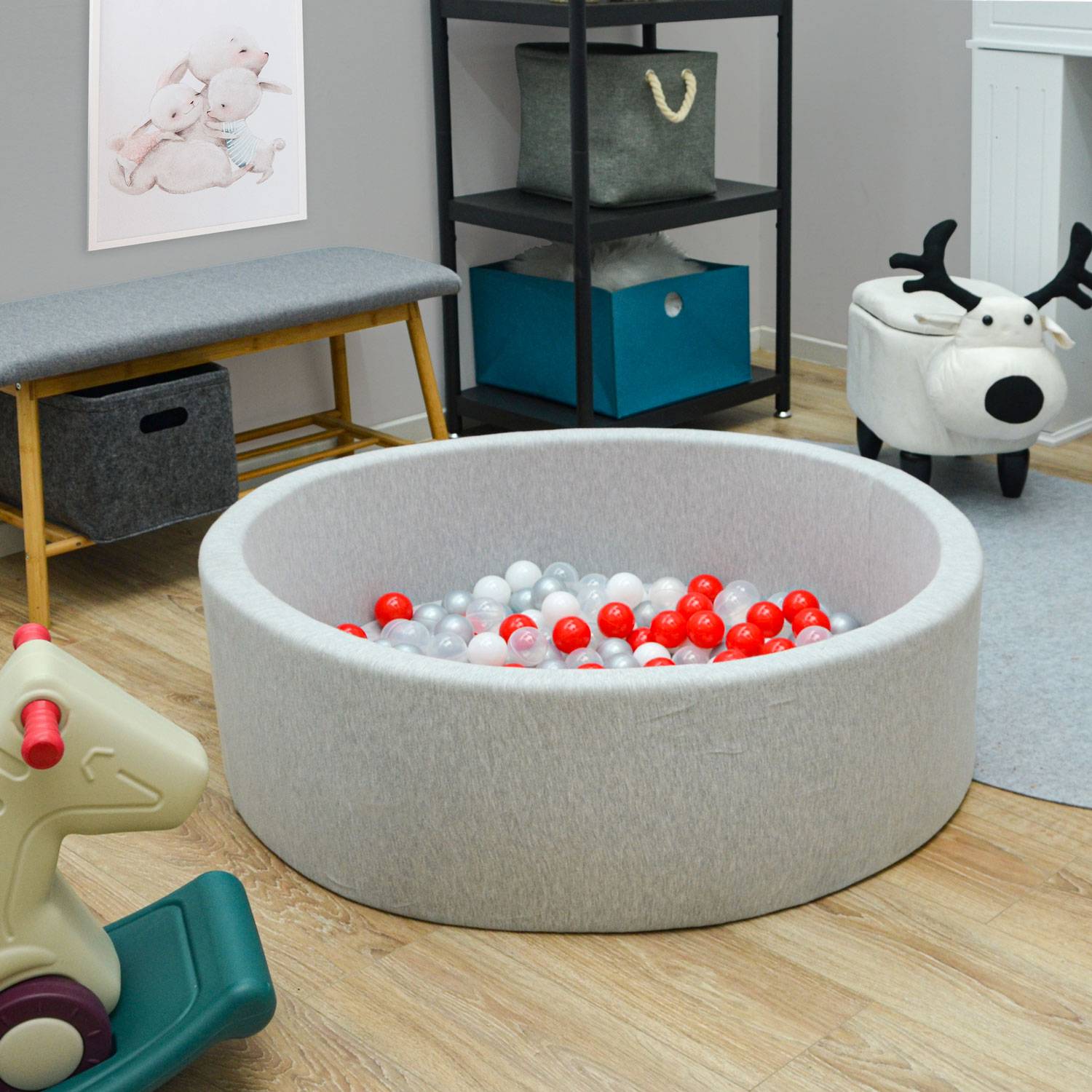 200 Bunte Bälle für Bällebad - 5,5cm Bällebad Bälle Kinder Spielbälle Bällepool