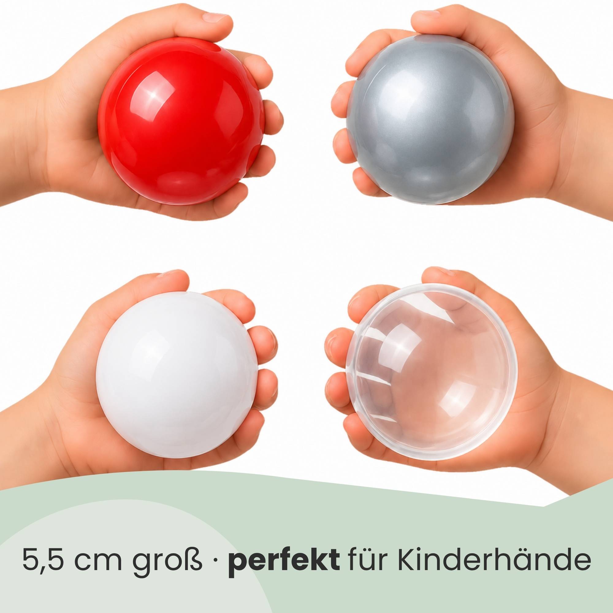 200 Bunte Bälle für Bällebad - 5,5cm Bällebad Bälle Kinder Spielbälle Bällepool