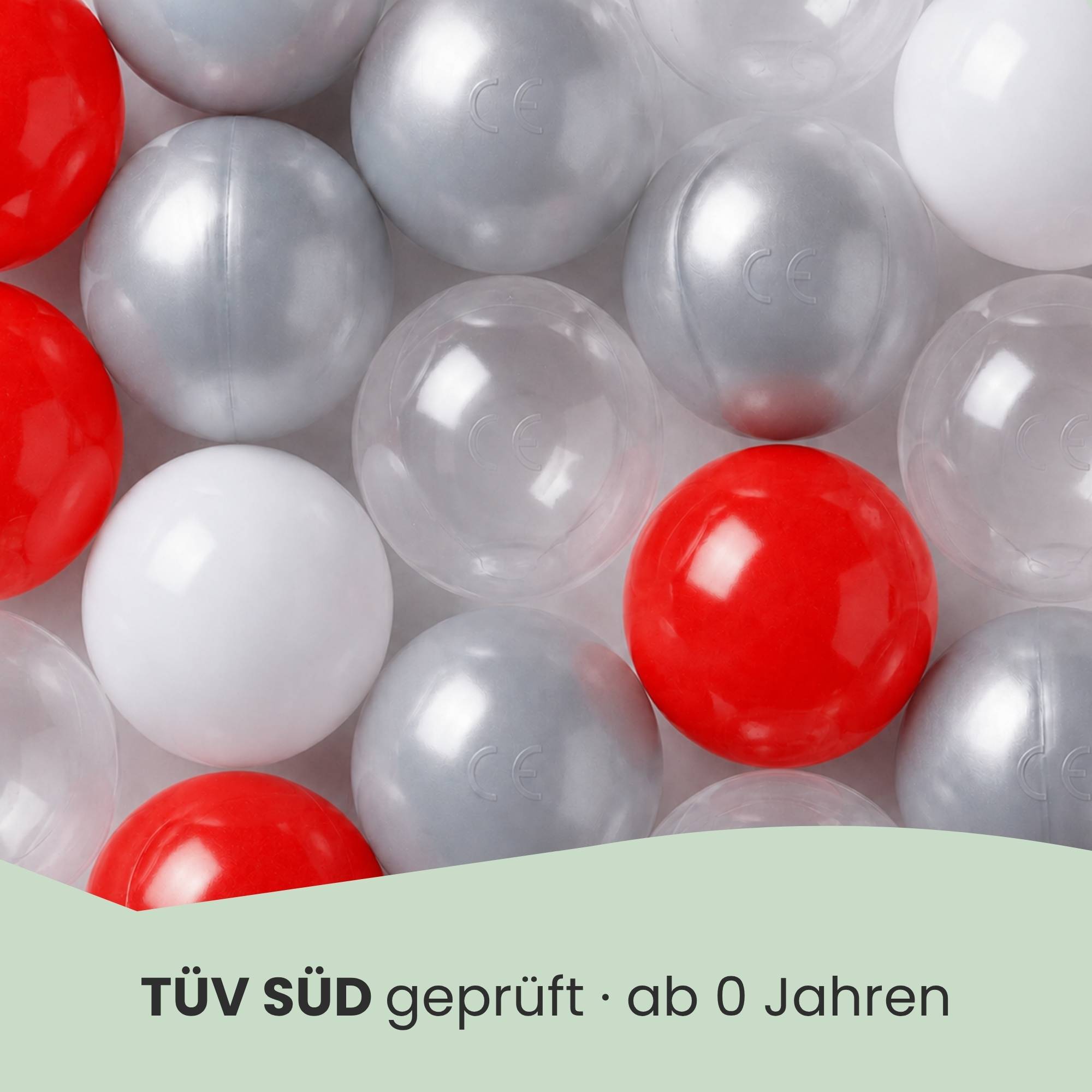 200 Bunte Bälle für Bällebad - 5,5cm Bällebad Bälle Kinder Spielbälle Bällepool