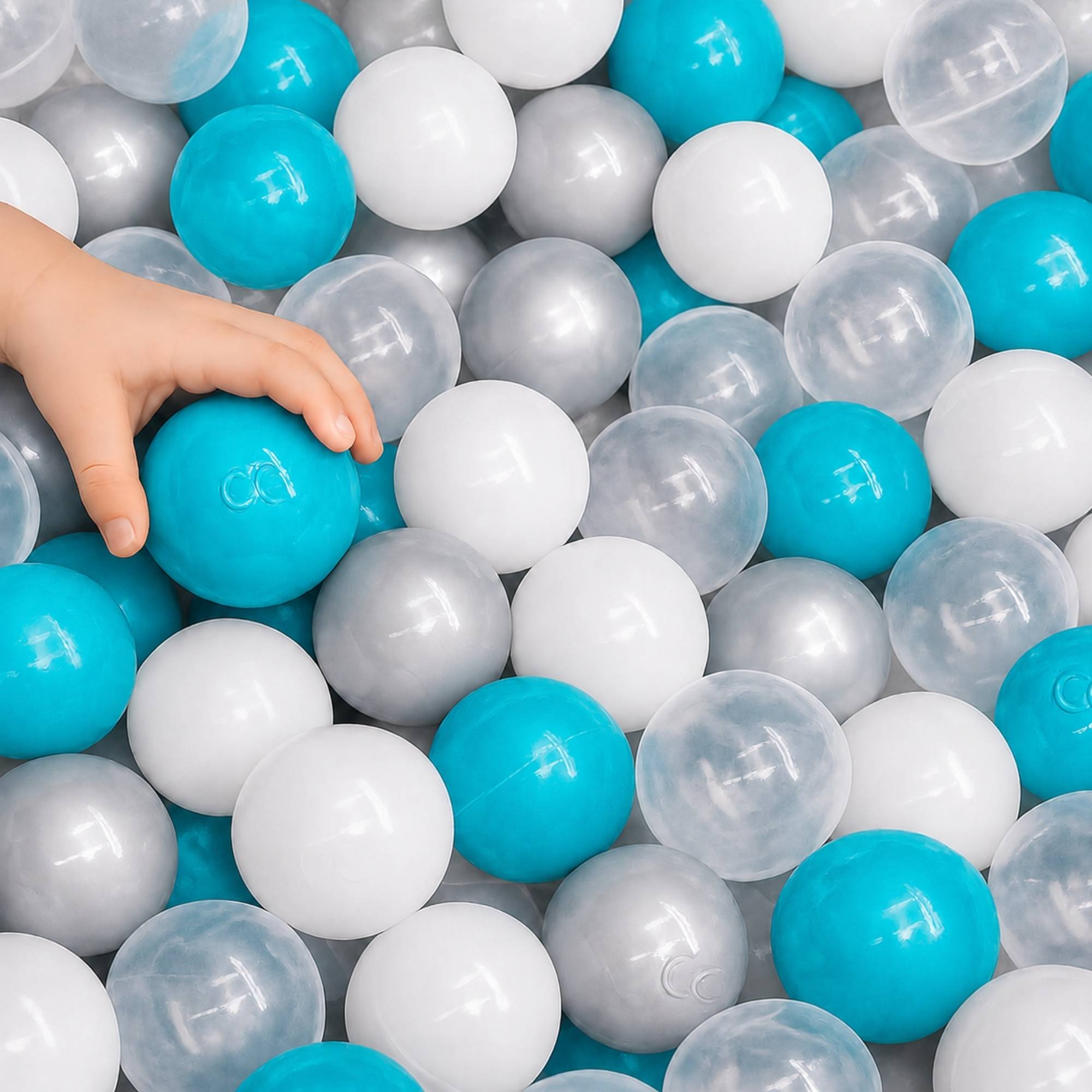 200 Bunte Bälle für Bällebad - 5,5cm Bällebad Bälle Kinder Spielbälle Bällepool