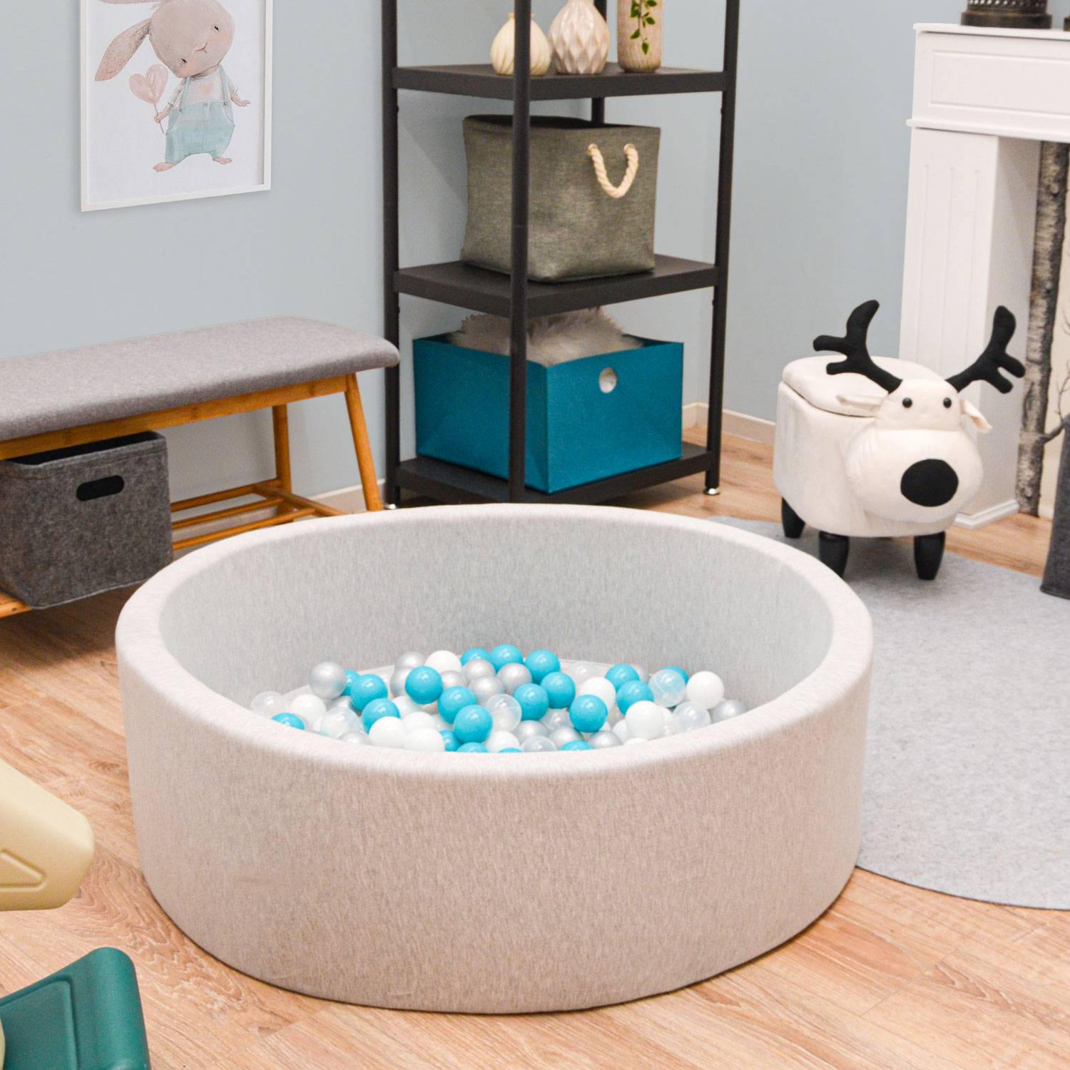 200 Bunte Bälle für Bällebad - 5,5cm Bällebad Bälle Kinder Spielbälle Bällepool