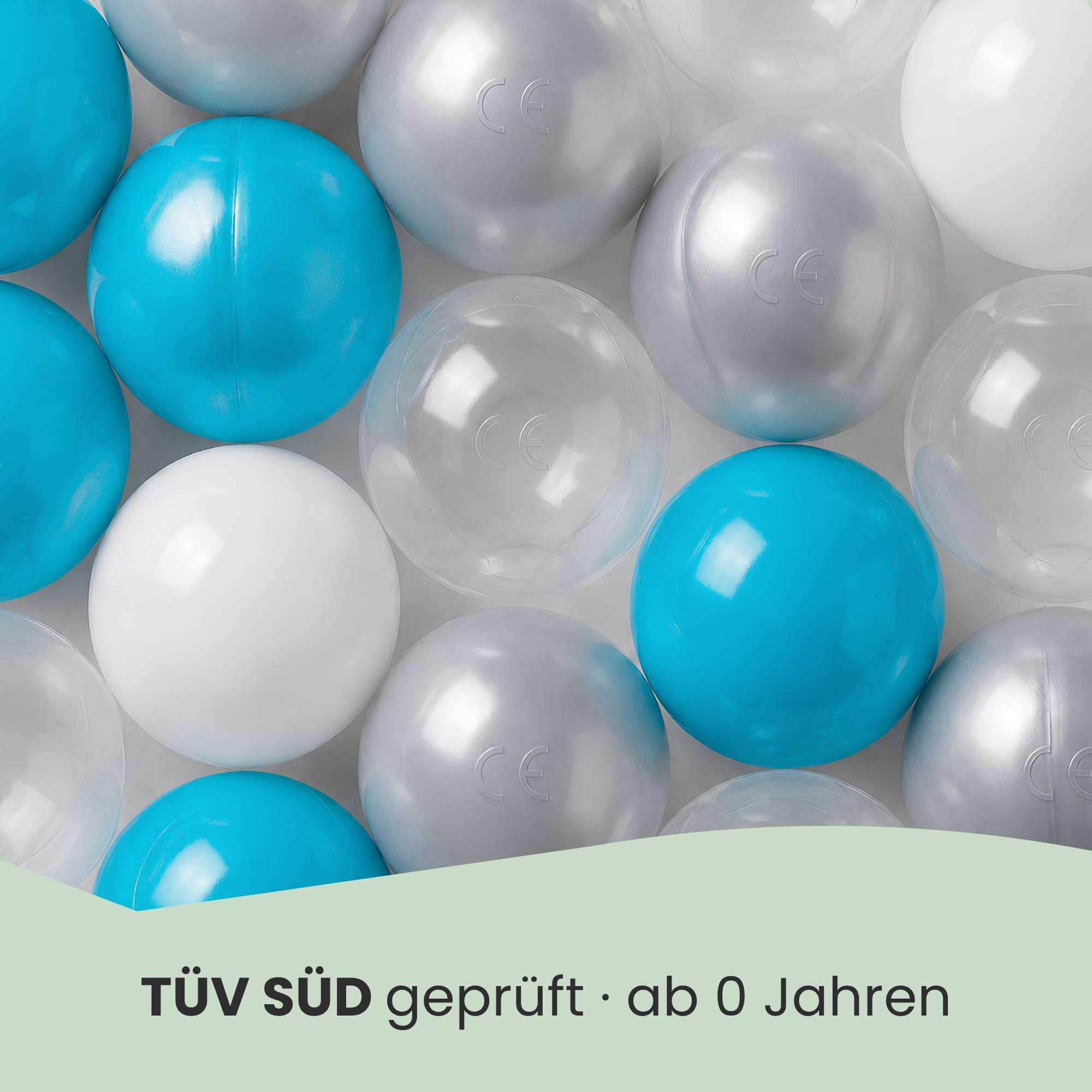 200 Bunte Bälle für Bällebad - 5,5cm Bällebad Bälle Kinder Spielbälle Bällepool