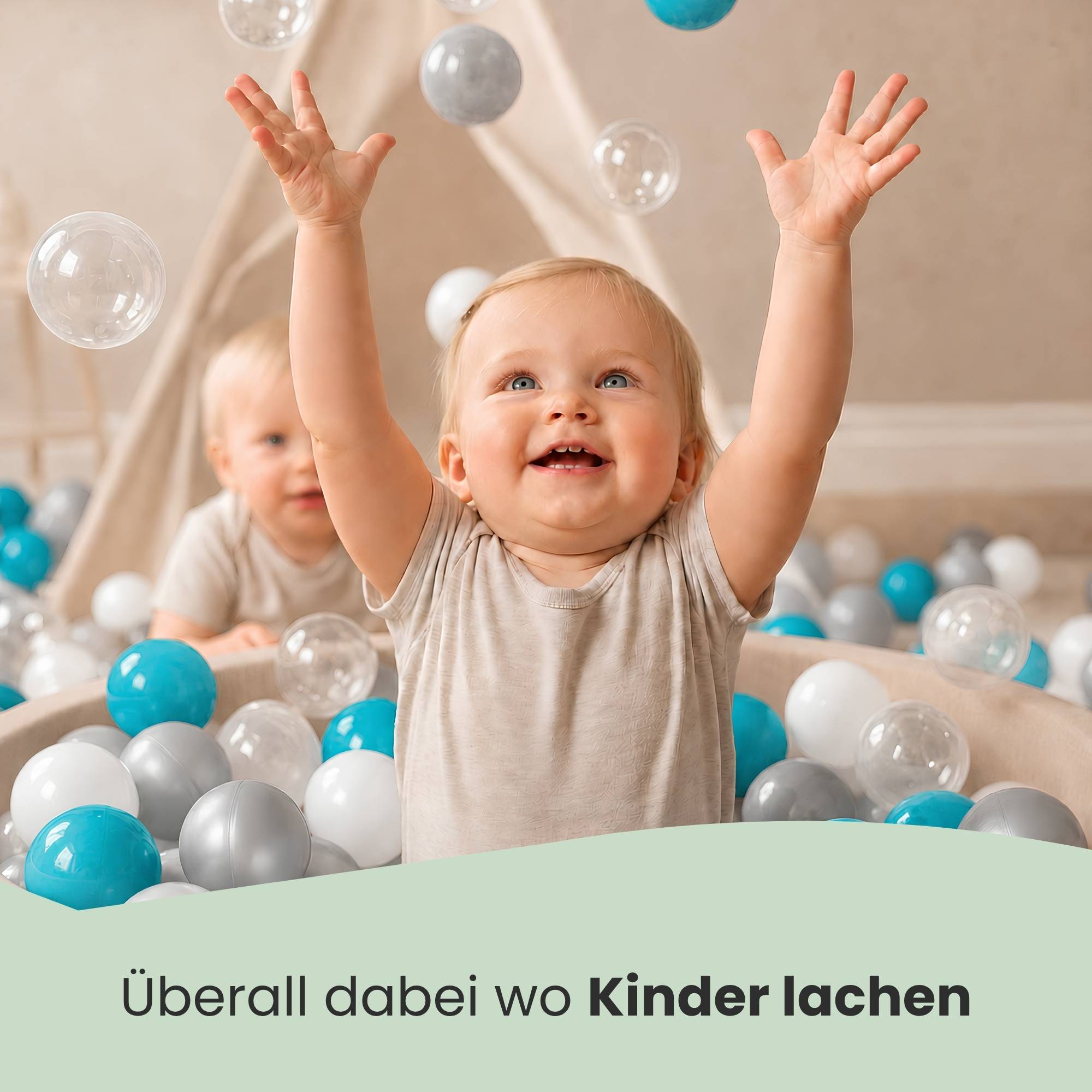 200 Bunte Bälle für Bällebad - 5,5cm Bällebad Bälle Kinder Spielbälle Bällepool