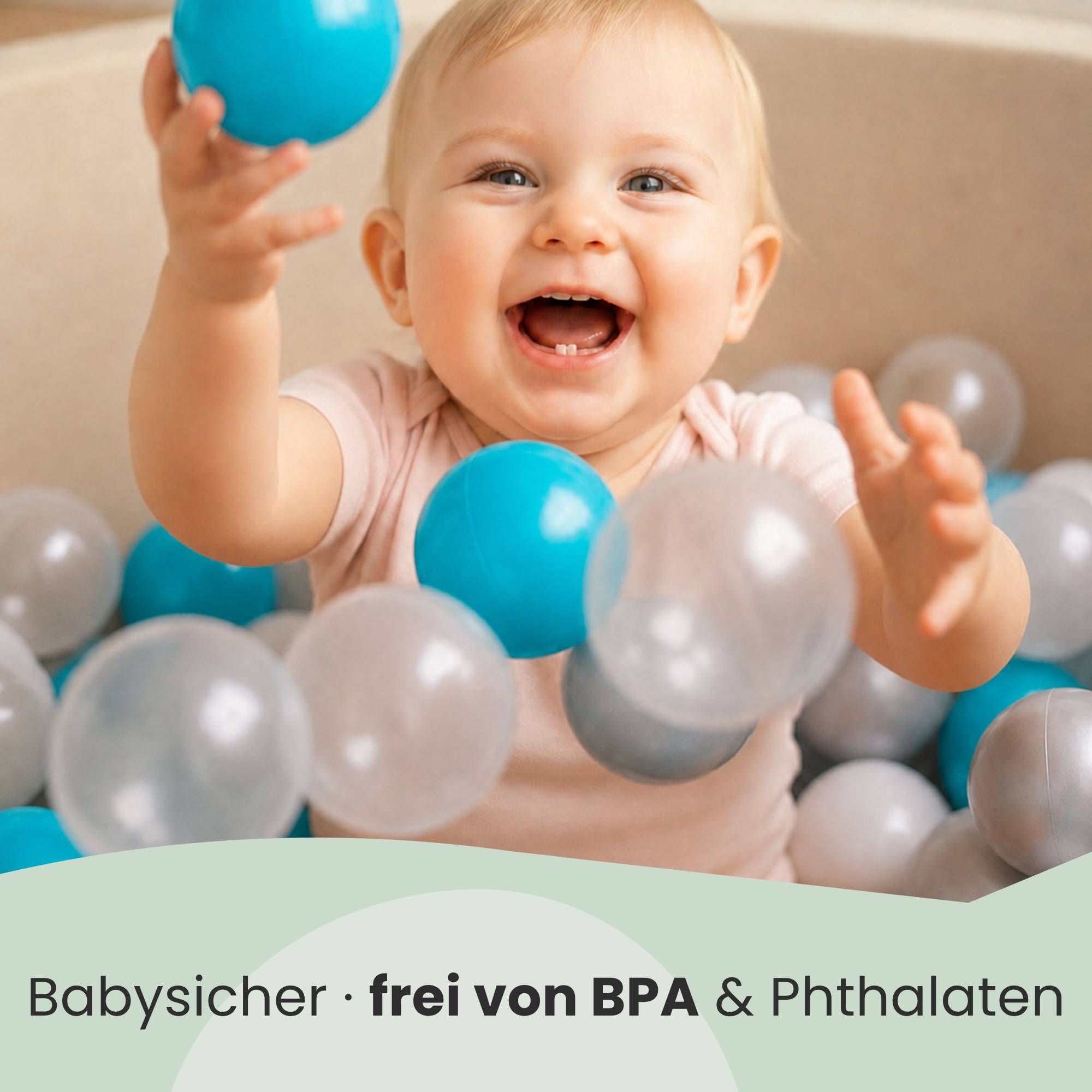 200 Bunte Bälle für Bällebad - 5,5cm Bällebad Bälle Kinder Spielbälle Bällepool