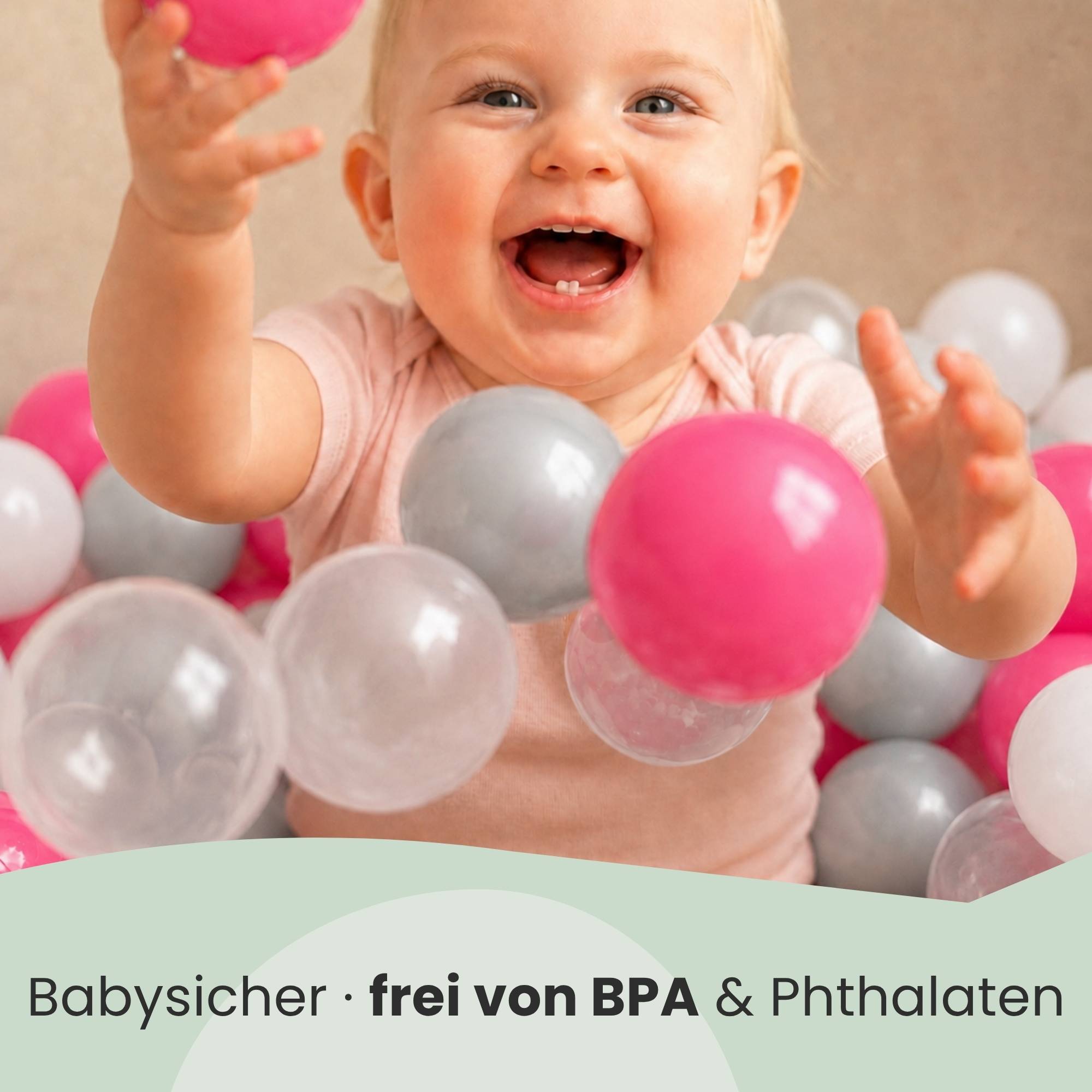 200 Bunte Bälle für Bällebad - 5,5cm Bällebad Bälle Kinder Spielbälle Bällepool
