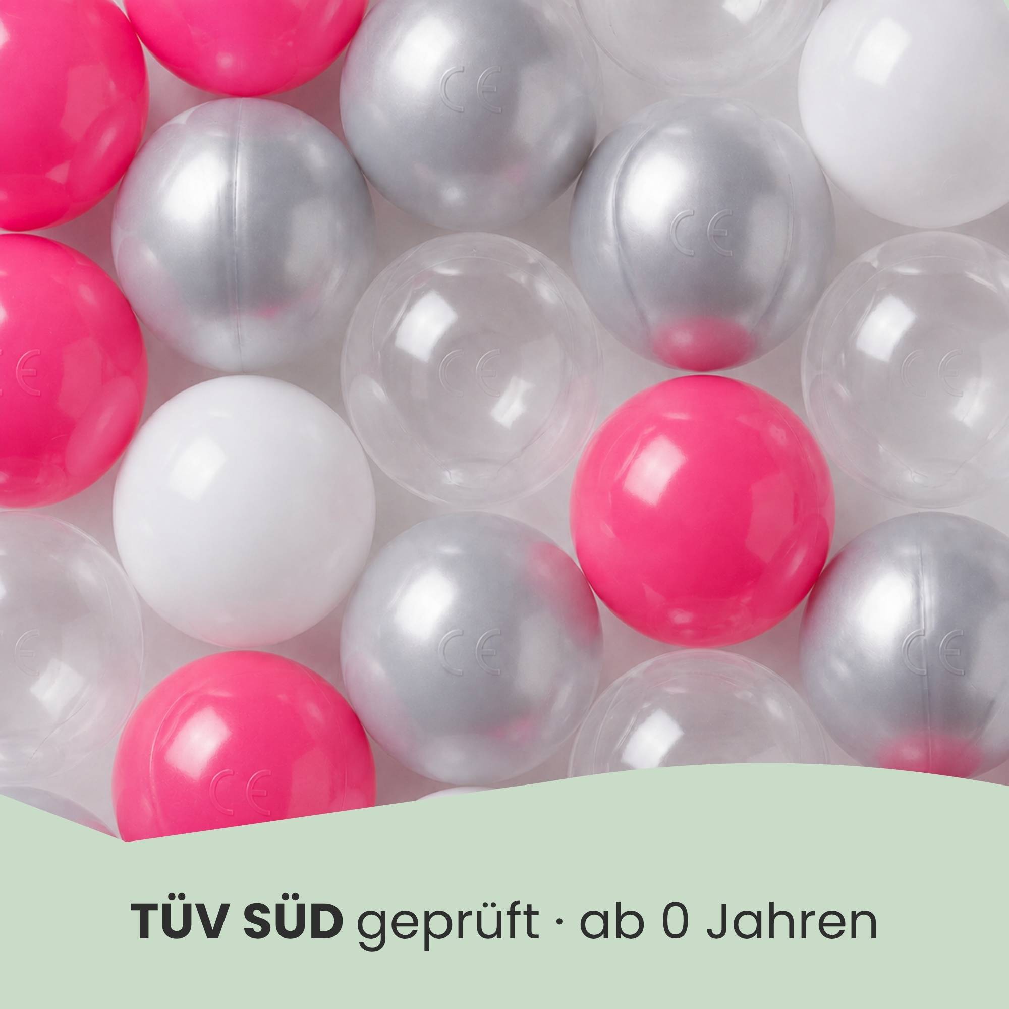 200 Bunte Bälle für Bällebad - 5,5cm Bällebad Bälle Kinder Spielbälle Bällepool