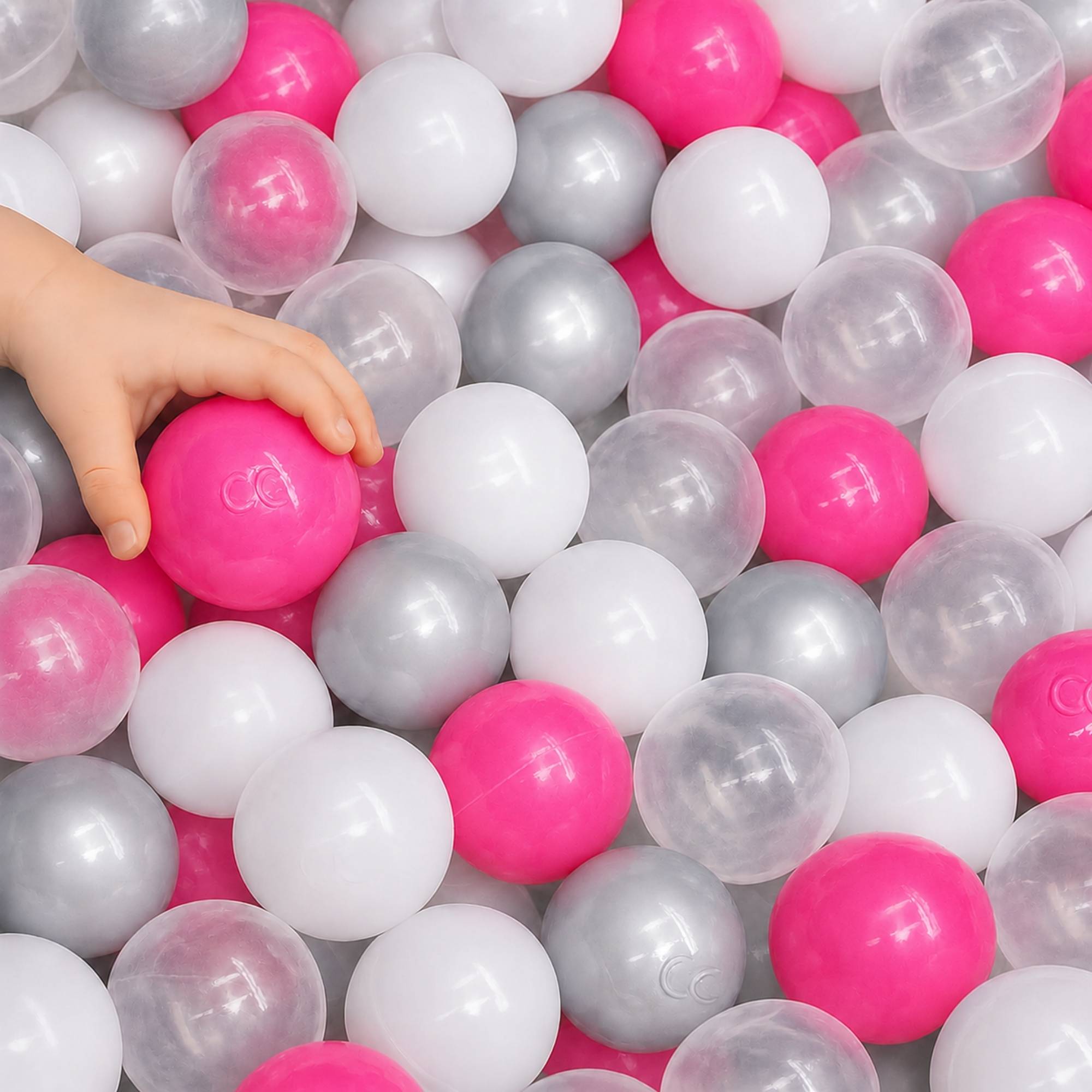 200 Bunte Bälle für Bällebad - 5,5cm Bällebad Bälle Kinder Spielbälle Bällepool