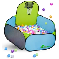 Bällebad mit Basketball Korb - 300 Bälle - 120x100cm Basketball Bällepool Baby Bällebad mit Basketball Korb - 300 Bälle - 120x100cm Basketball Bällepool Baby