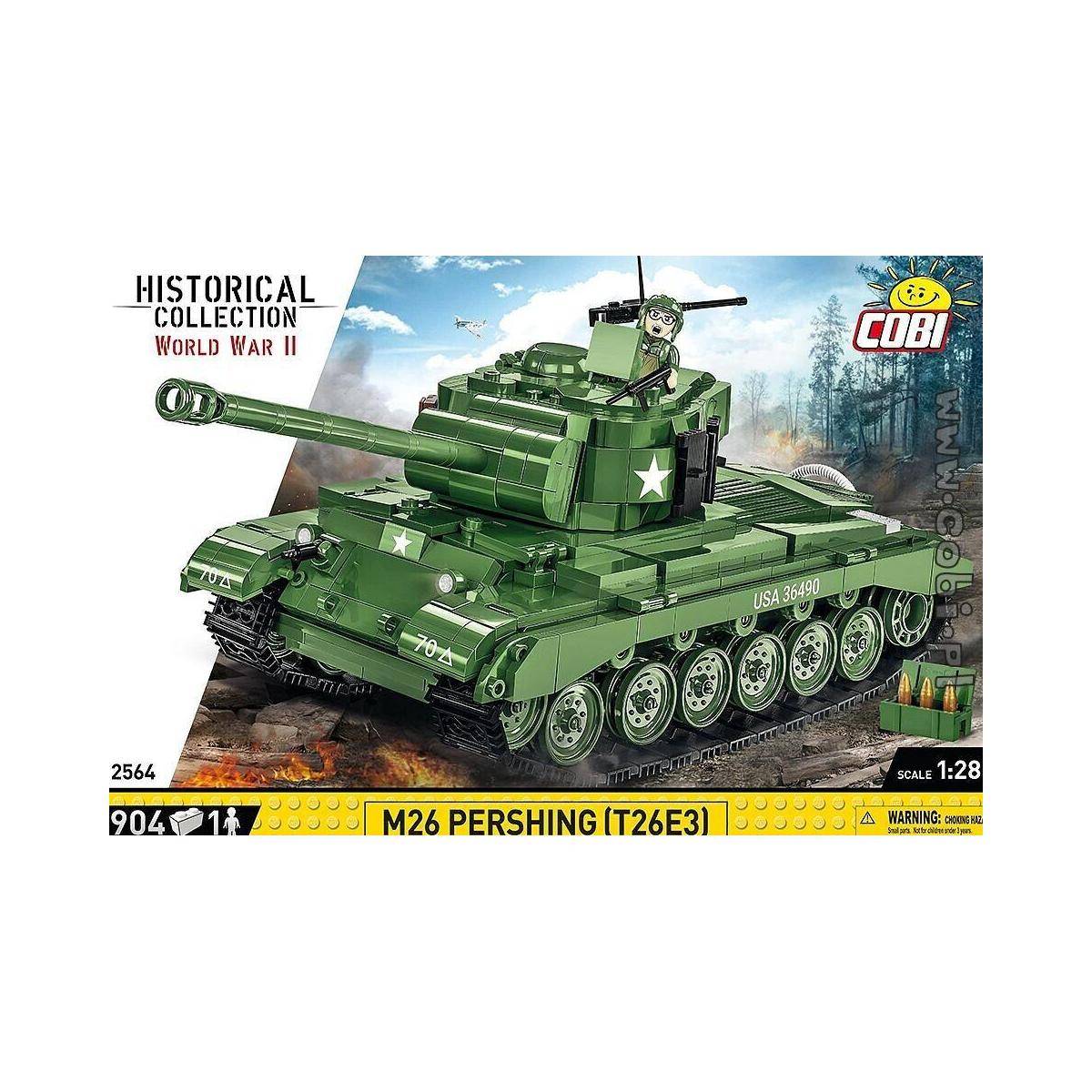 COBI-2564 - M26 Pershing T26E3, Modell, 904 Teile, ab 10 Jahren
