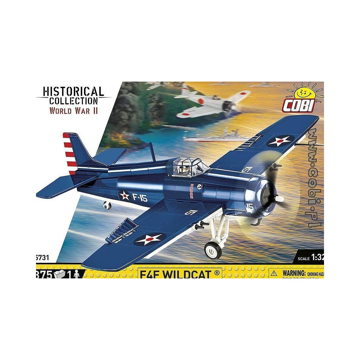 COBI-5731 - F4F Wildcat - Northrop Grumman, Modell, 375 Teile, ab 7 Jahren