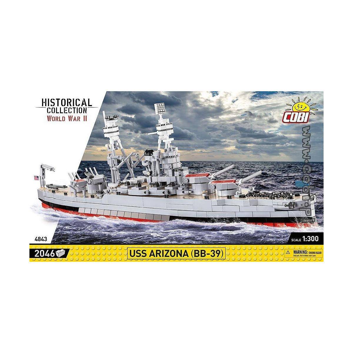 USS Arizona (BB-39), Modell, 2046 Teile, ab 10 Jahren