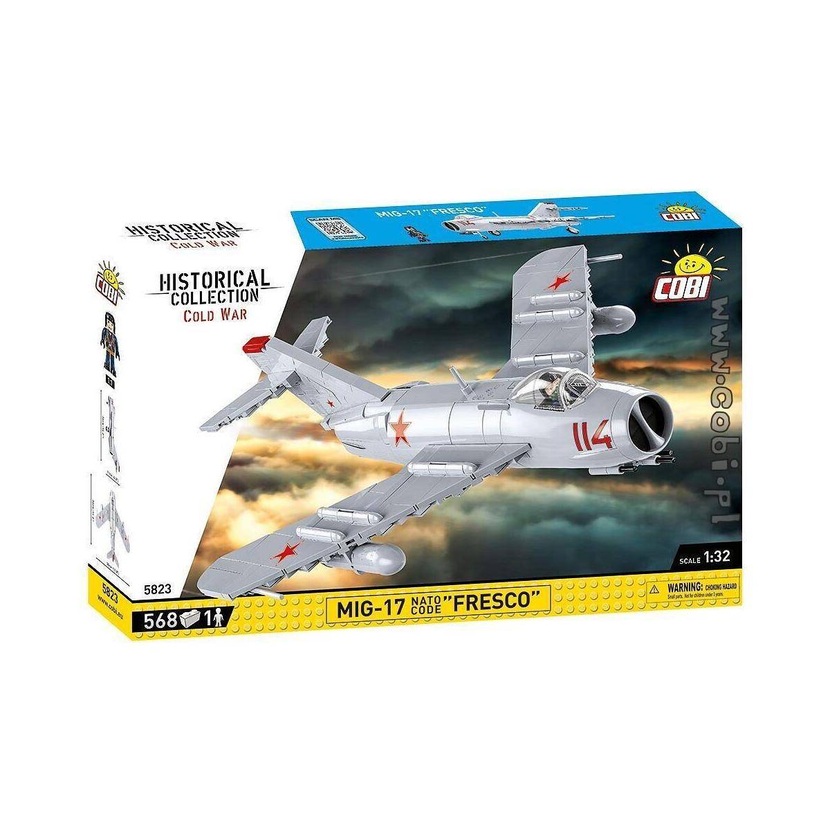 COBI-5823 - MIG-17 "FRESCO", Modell, 568 Teile, ab 7 Jahren