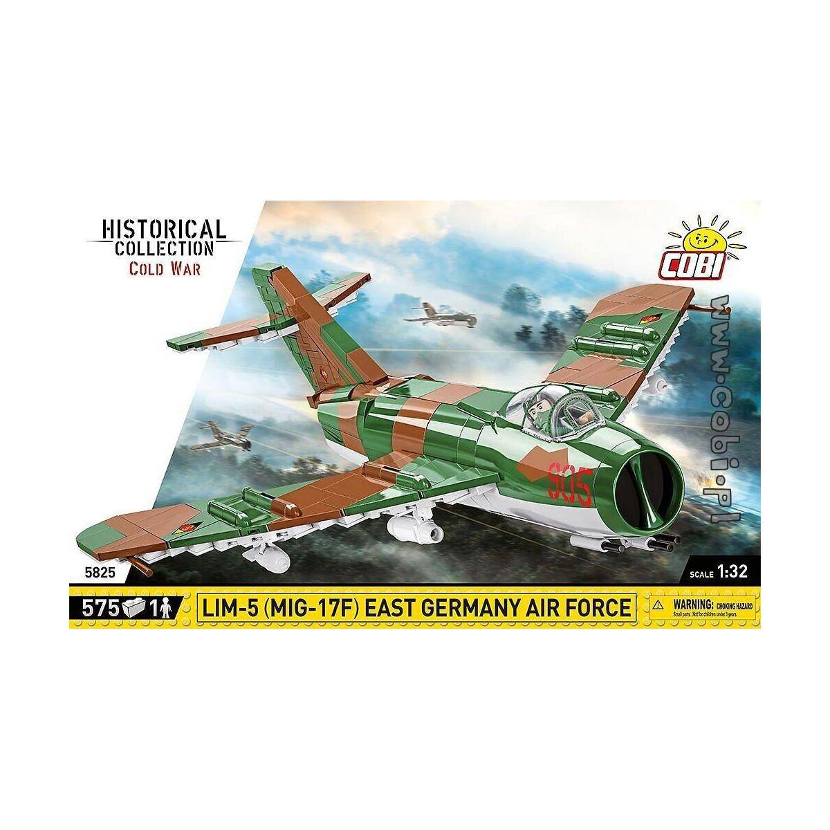Lim-5 (MiG-17F) East Germany Air Force, Modell, 575 Teile, ab 7 Jahren