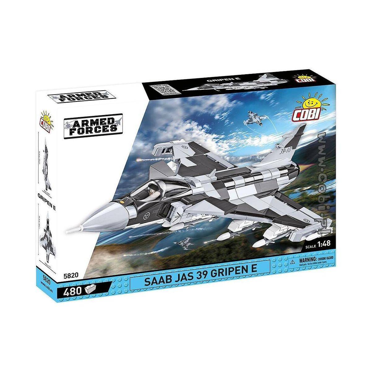 COBI-5820 - SAAB JAS 39 GRIPEN E, Modell, 480 Teile, ab 7 Jahren