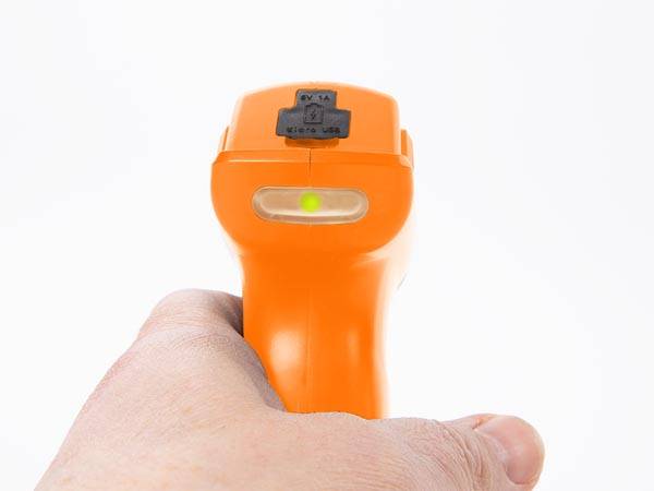 Drucksprüher, elektrisch, akkubetrieben, einstellbare Düse, LED-Anzeige, 1 Liter, Weiß/Orange/Schwarz