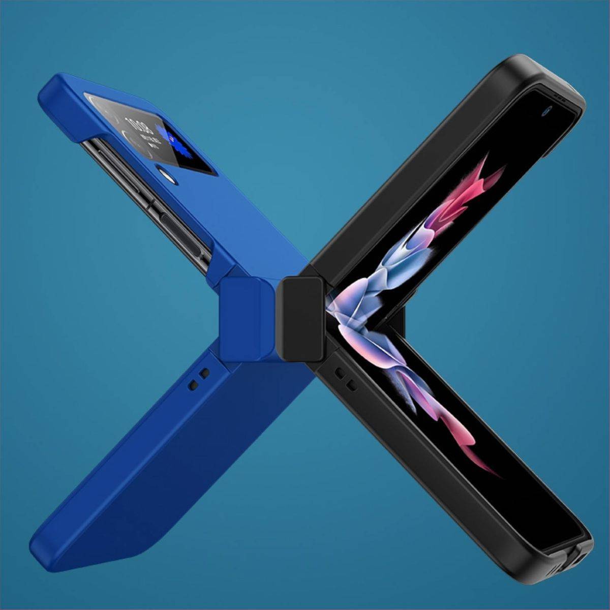 Für Samsung Galaxy Z Flip4 Silikon TPU Grün Schutz Cover Handy Tasche