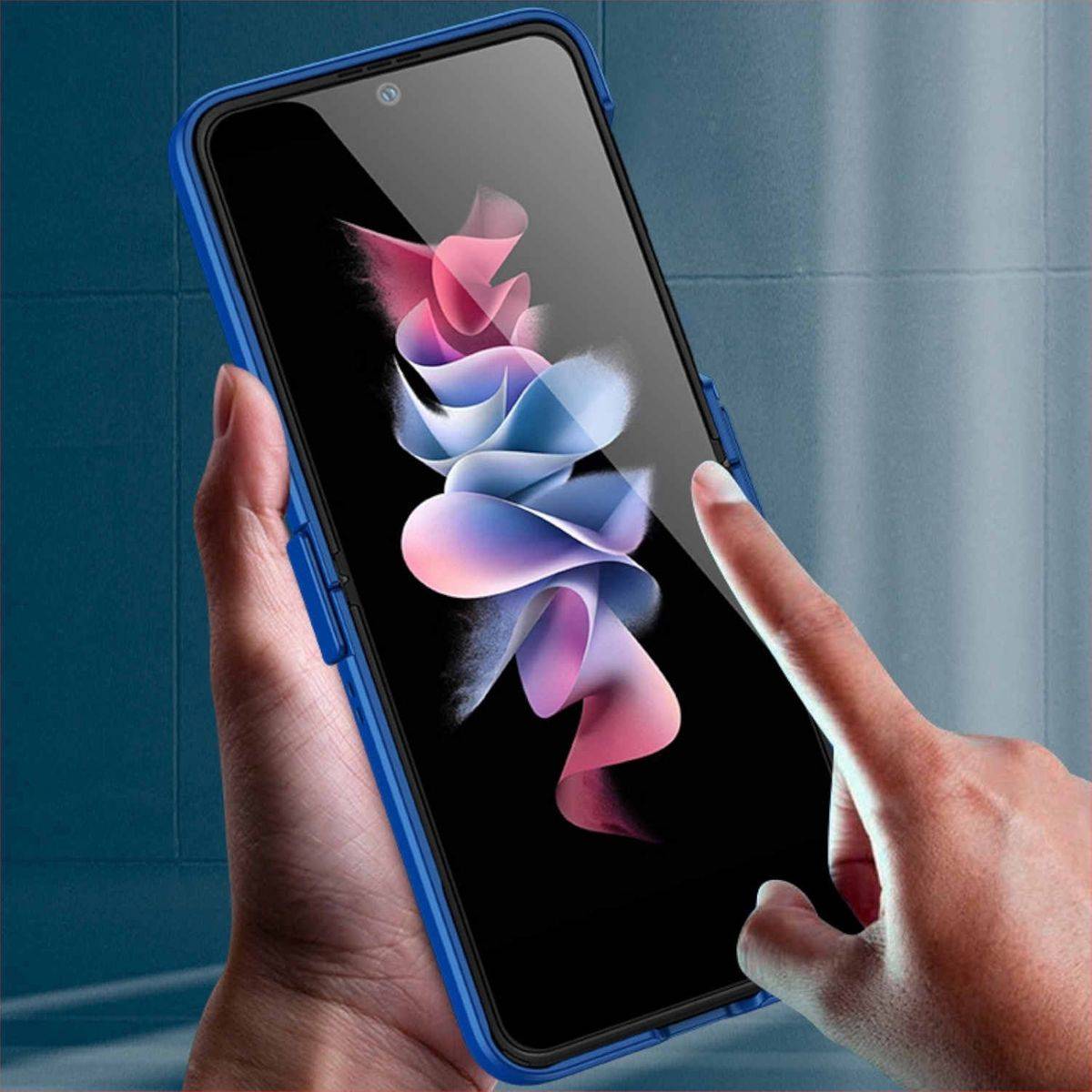 Für Samsung Galaxy Z Flip4 Silikon TPU Grün Schutz Cover Handy Tasche