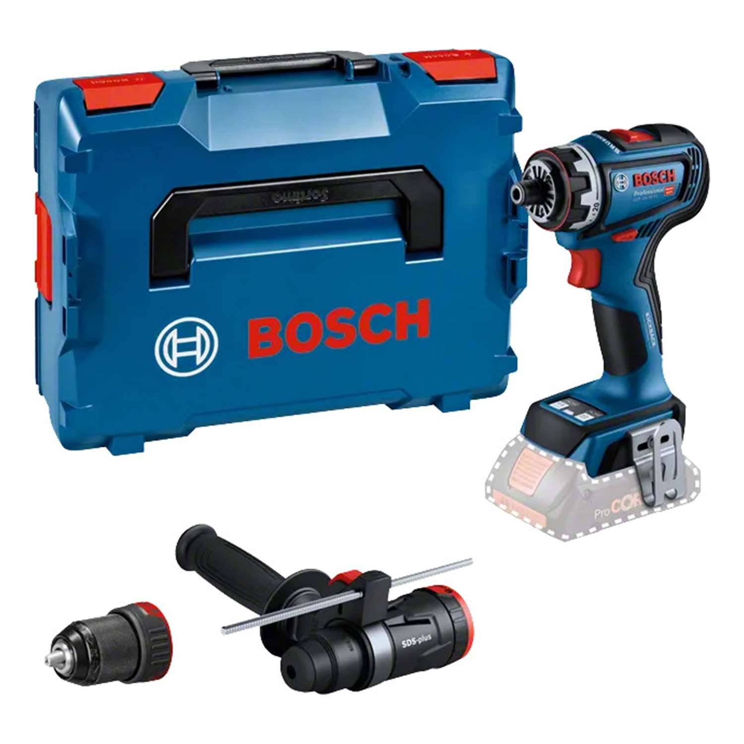 BOSCH Bosch Akku-Bohrschrauber, GSR 18V-90 FC incl. ohne Akku Akku-Spannung 18V Aufbewahrungsart Systemkoffer - 1 Stück