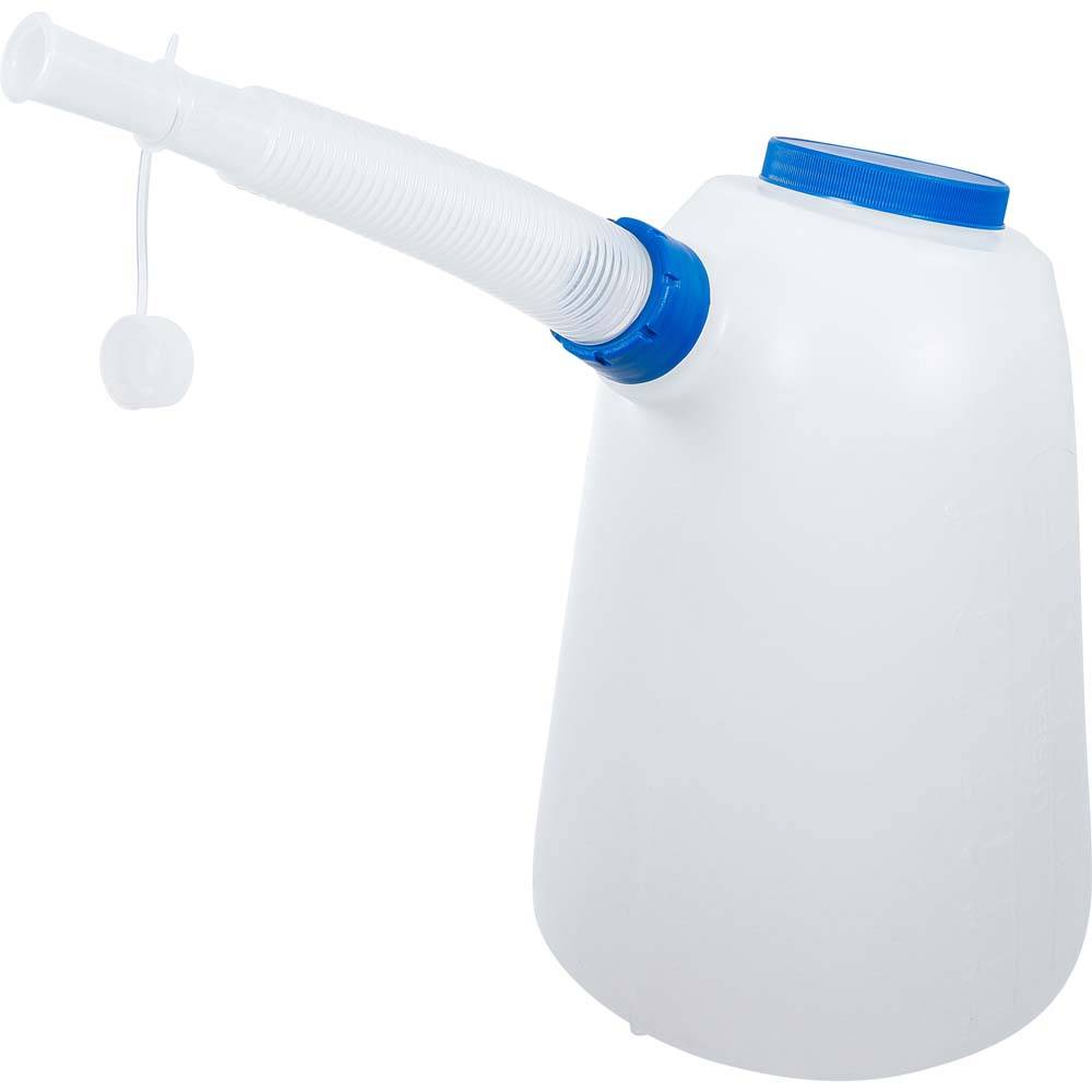 Füllkanne - mit flexiblem Ausgussstutzen und Deckel - Fassungsvermögen 8 l